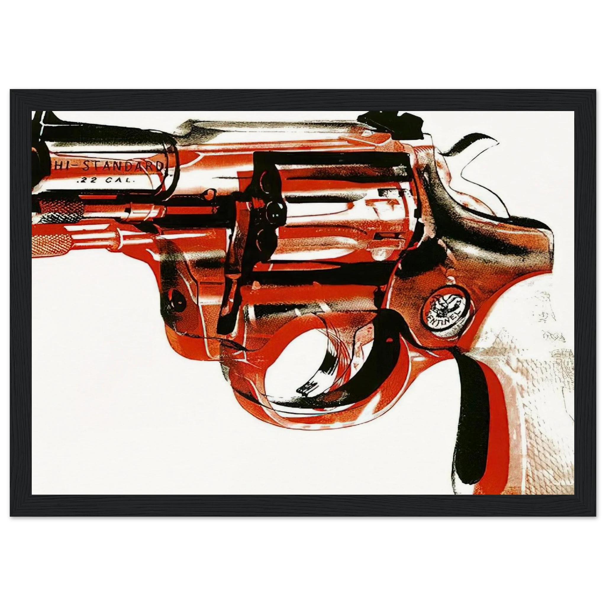 Gun Framed Poster | Andy Warhol Framed Prints Wall Art | Andy Warhol Prints