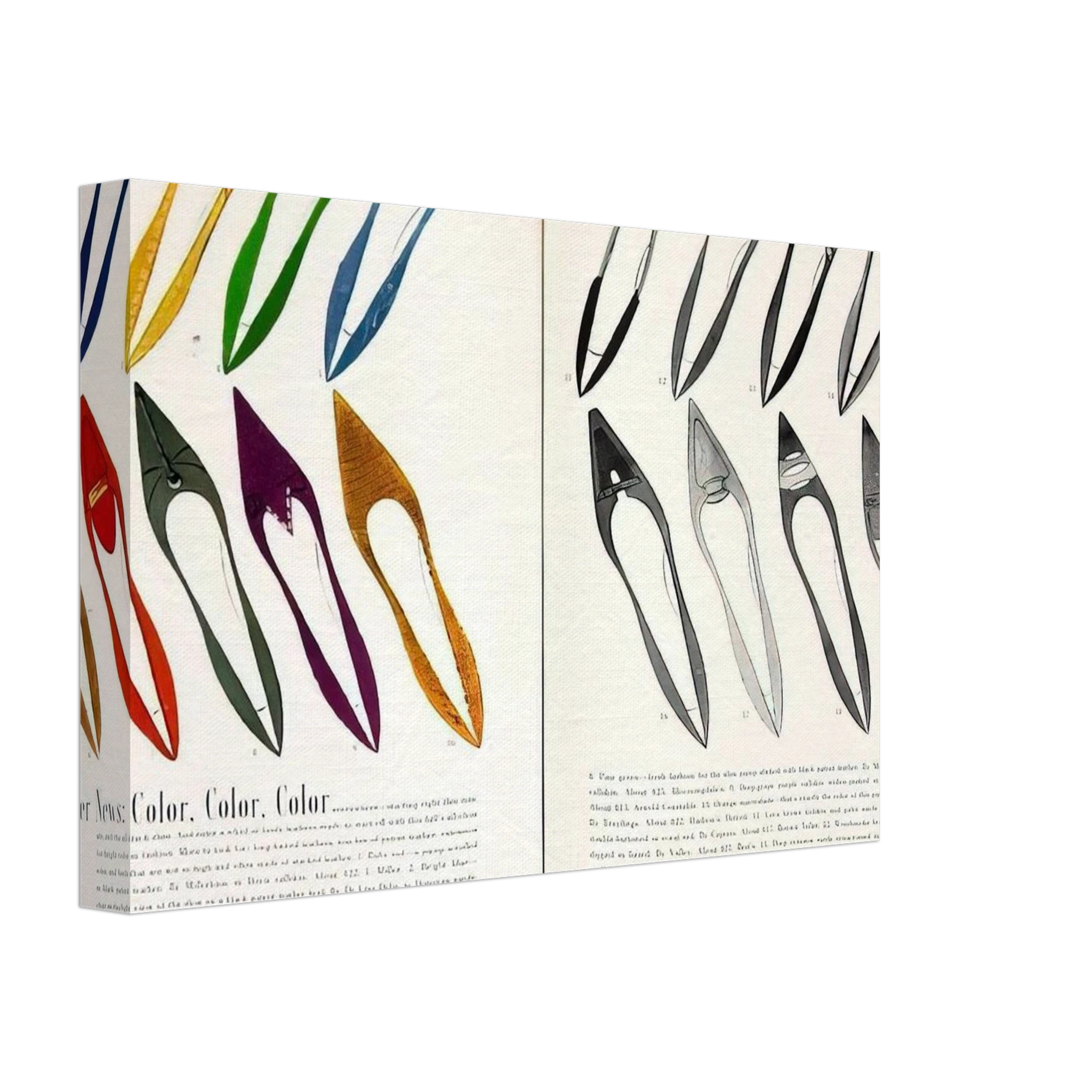 Shoe Advertisement for I.Miller  Harper's Bazzar  Canvas | Andy Warhol Canvas | Andy Warhol Prints