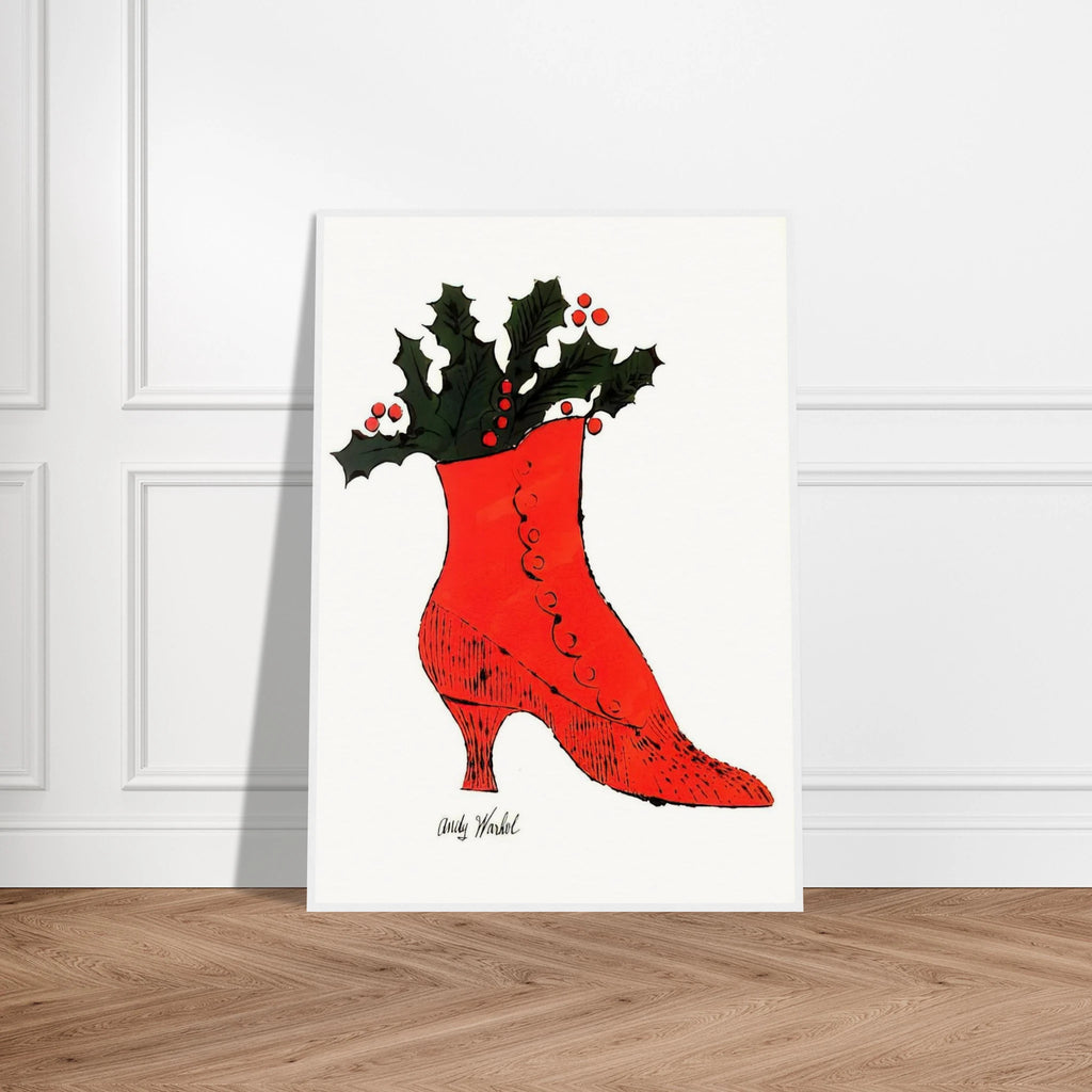 Untitled  red Boot Wit Holly  Framed Poster | Andy Warhol Framed Prints Wall Art | Andy Warhol Prints