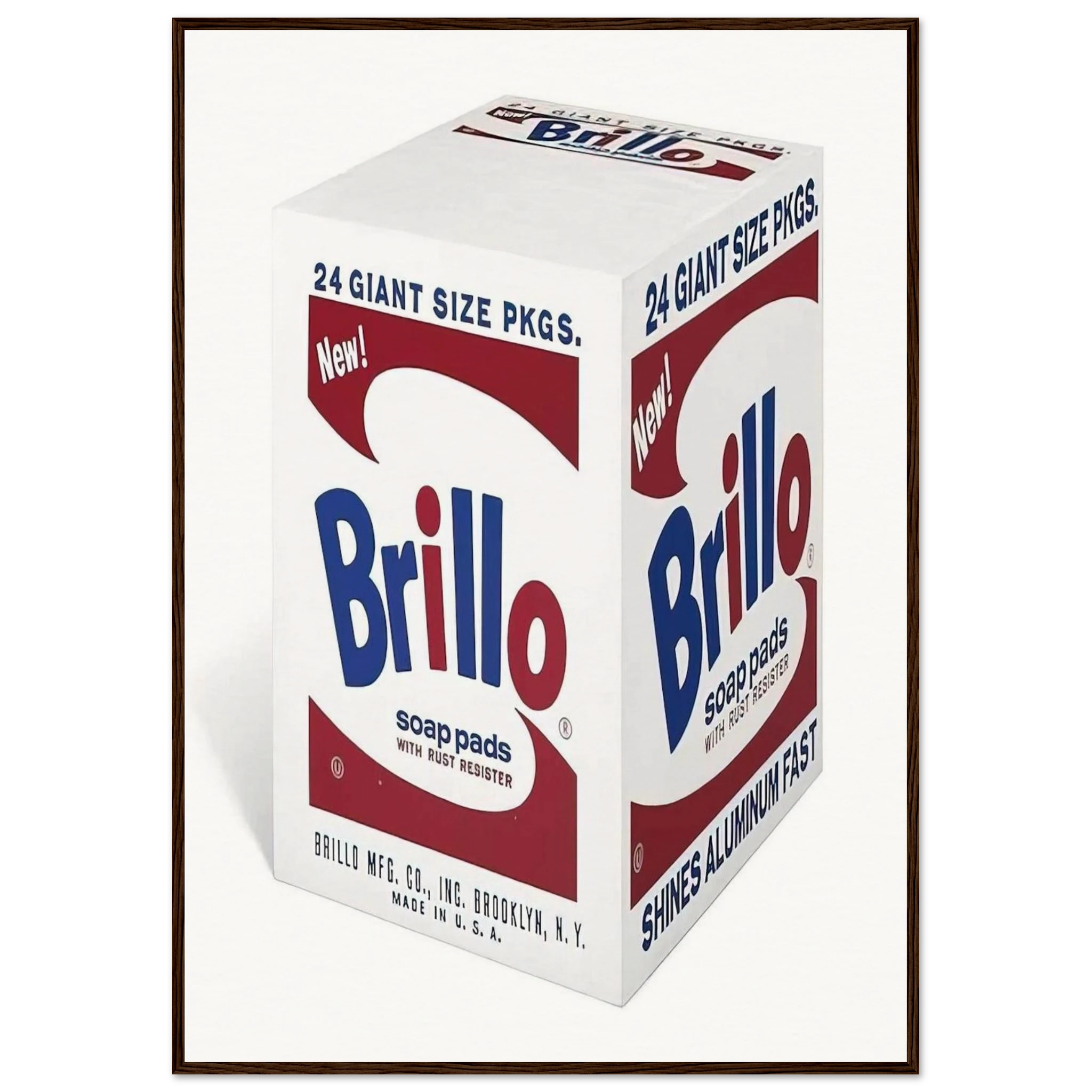 Brillo Soap Pads Framed Poster | Andy Warhol Framed Prints Wall Art | Andy Warhol Prints
