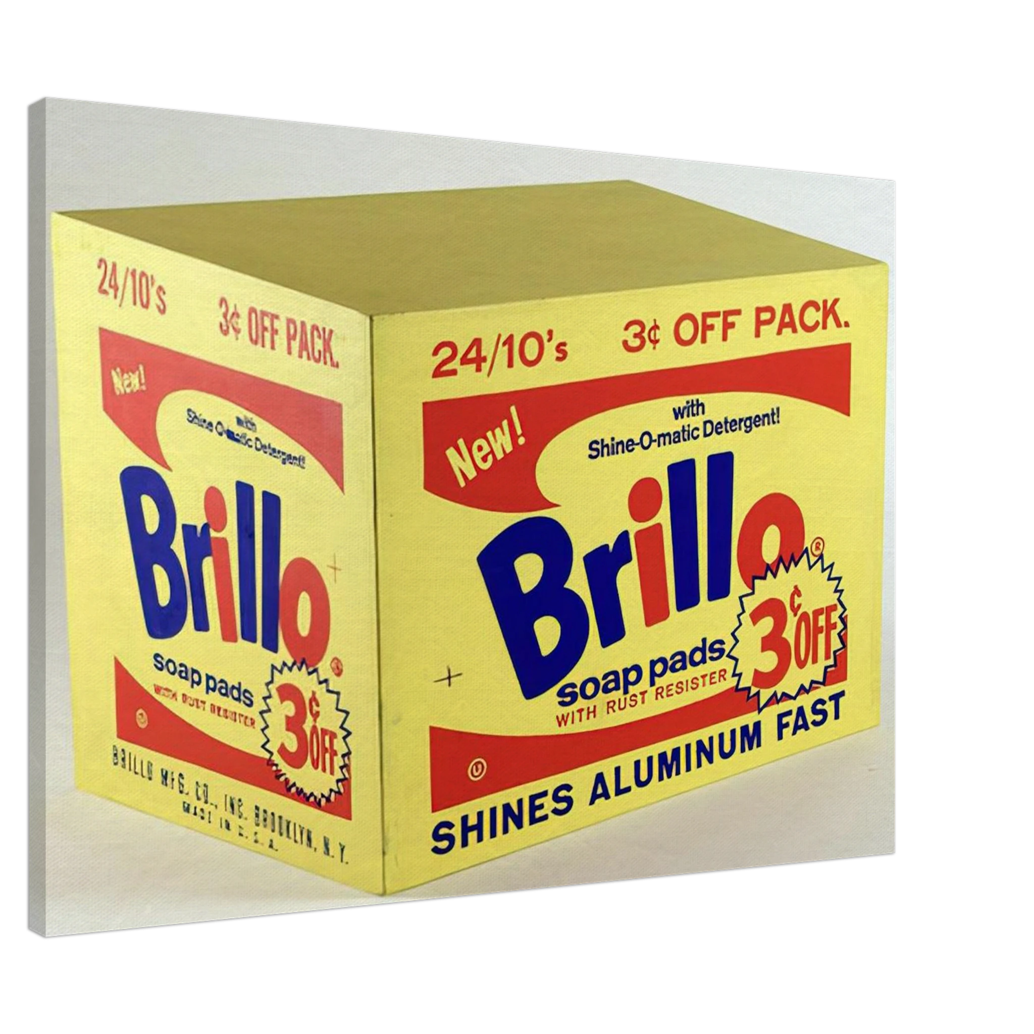 Brillo Box  3c Off  Canvas | Andy Warhol Canvas | Andy Warhol Prints