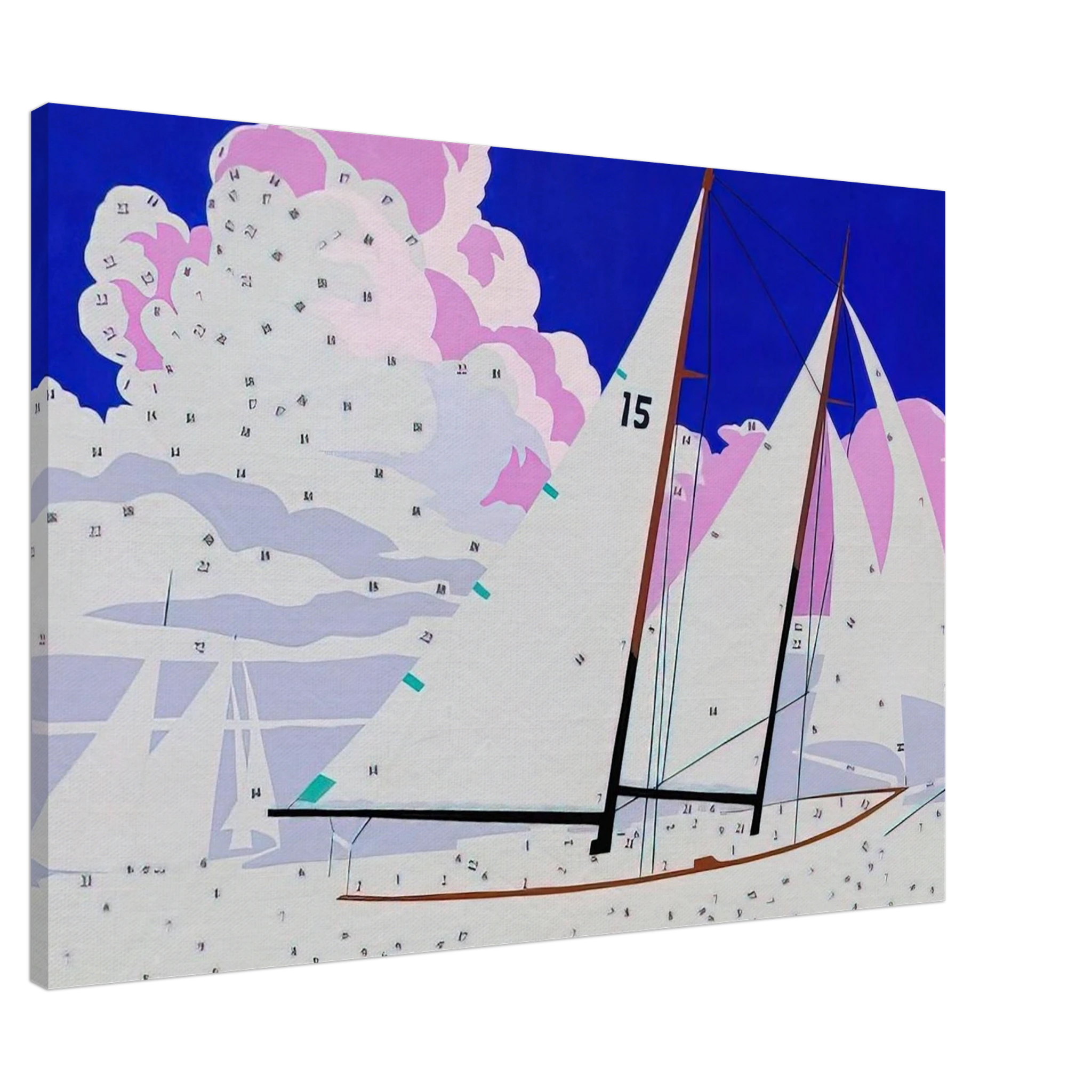 Do It Yourself  Sailboats  Canvas | Andy Warhol Canvas | Andy Warhol Prints