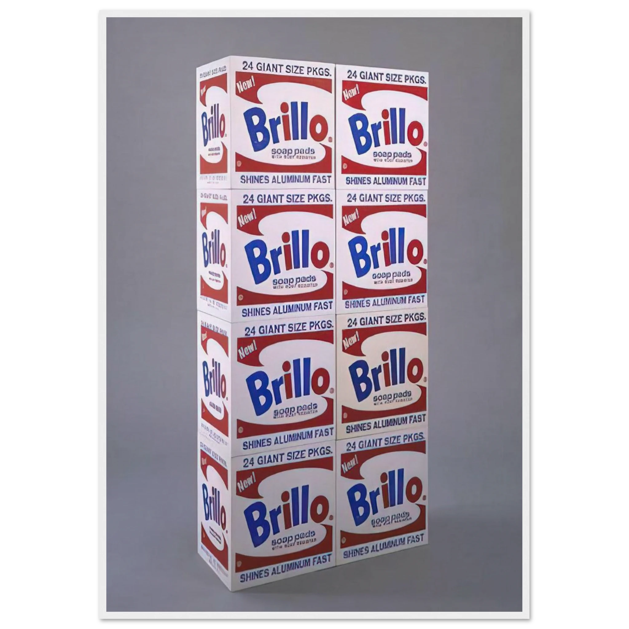 Brillo Soap Pads Boxes Framed Poster | Andy Warhol Framed Prints Wall Art | Andy Warhol Prints