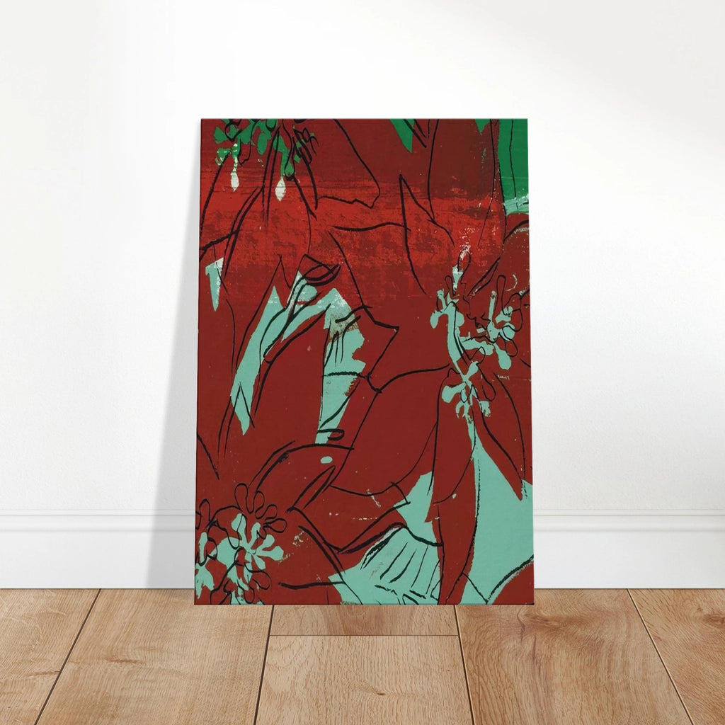 Poinsettias Canvas | Andy Warhol Canvas | Andy Warhol Prints