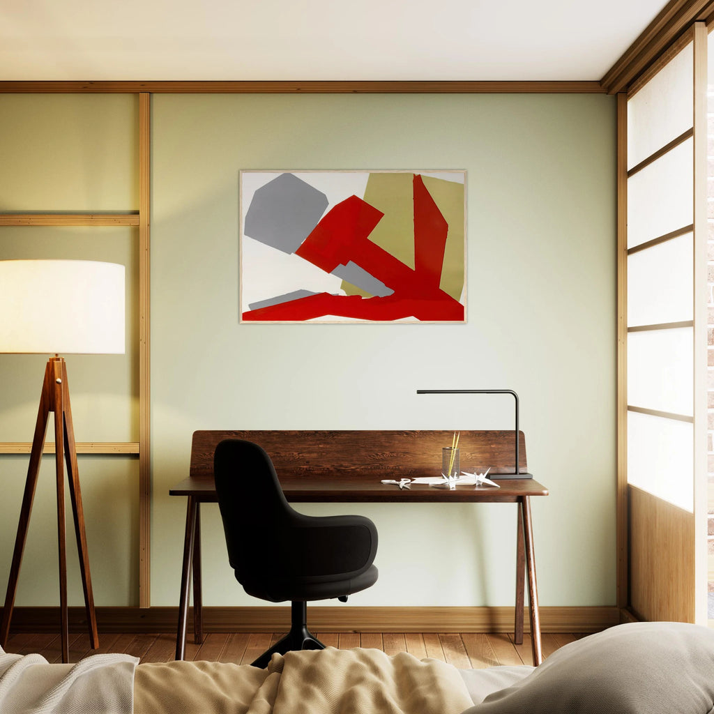 Hammer and Sickle  Special Edition  Framed Poster | Andy Warhol Framed Prints Wall Art | Andy Warhol Prints