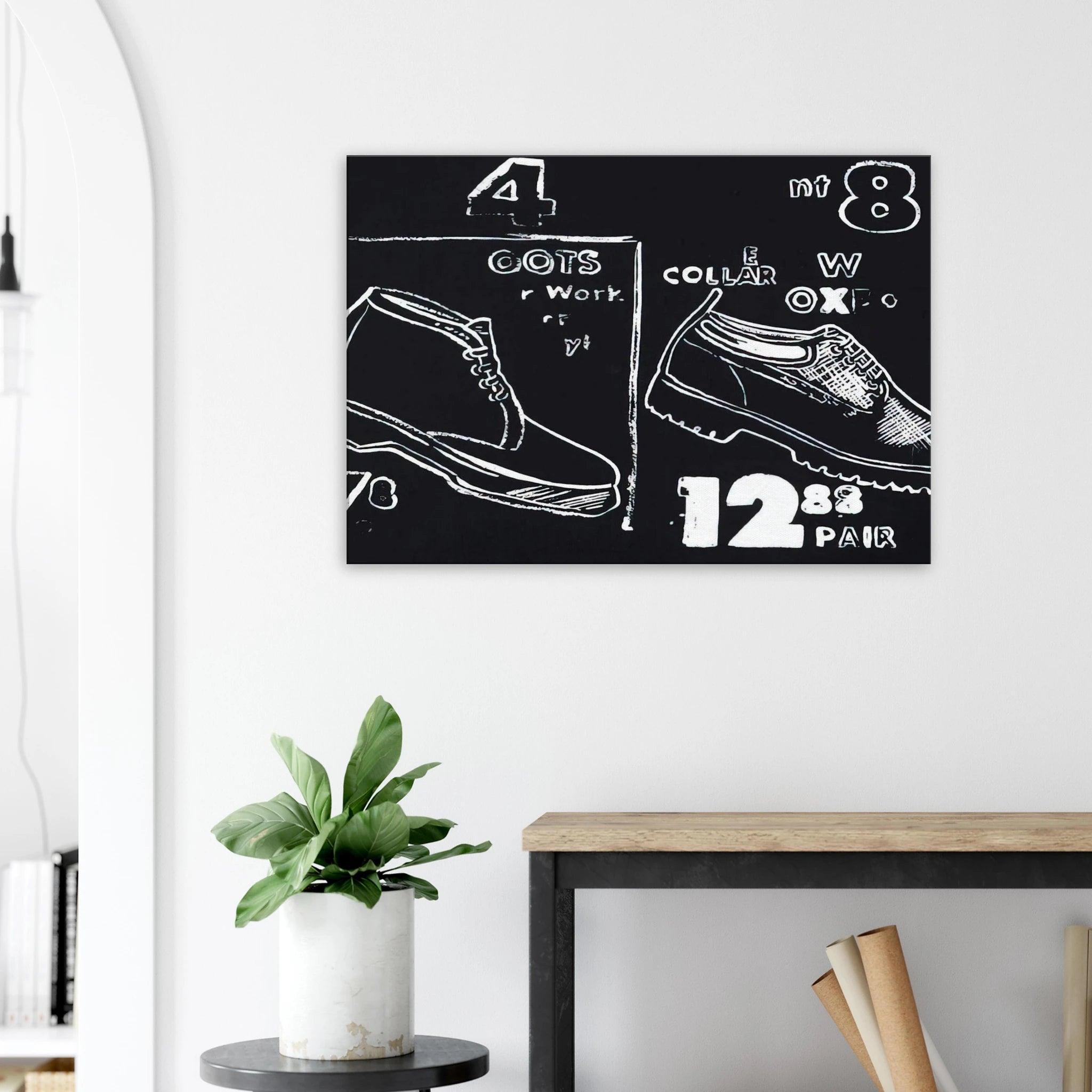 Work Boots Canvas | Andy Warhol Canvas | Andy Warhol Prints
