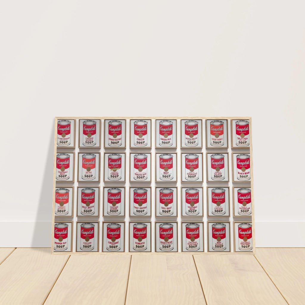 Campbell's Soup Cans Framed Poster | Andy Warhol Framed Prints Wall Art | Andy Warhol Prints