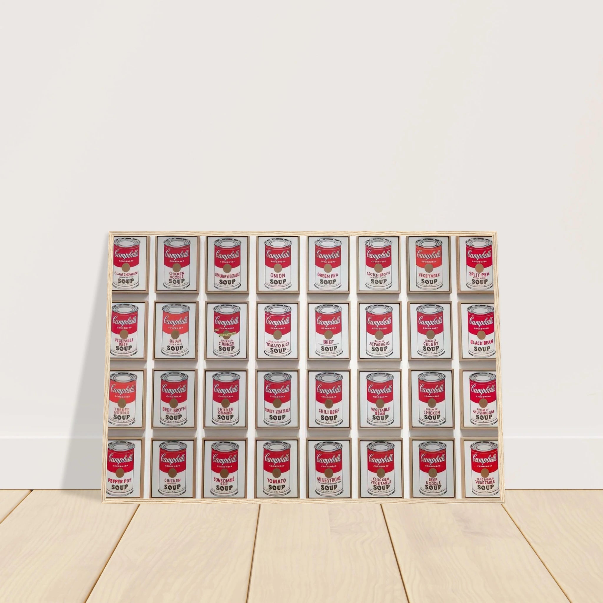 Campbell's Soup Cans Framed Poster | Andy Warhol Framed Prints Wall Art | Andy Warhol Prints