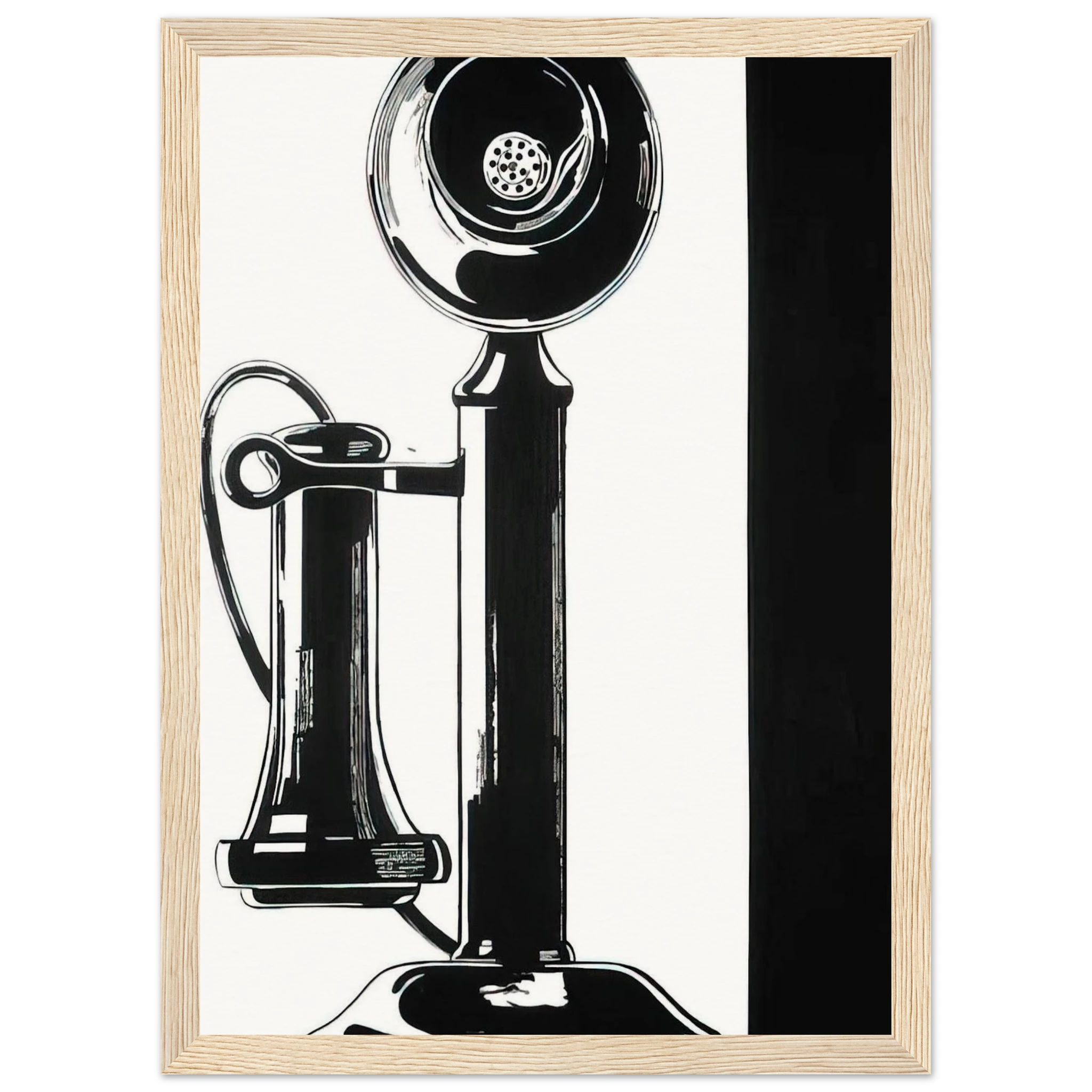 Telephone Framed Poster | Andy Warhol Framed Prints Wall Art | Andy Warhol Prints