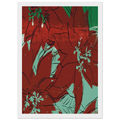 Poinsettias Framed Poster | Andy Warhol Framed Prints Wall Art | Andy Warhol Prints