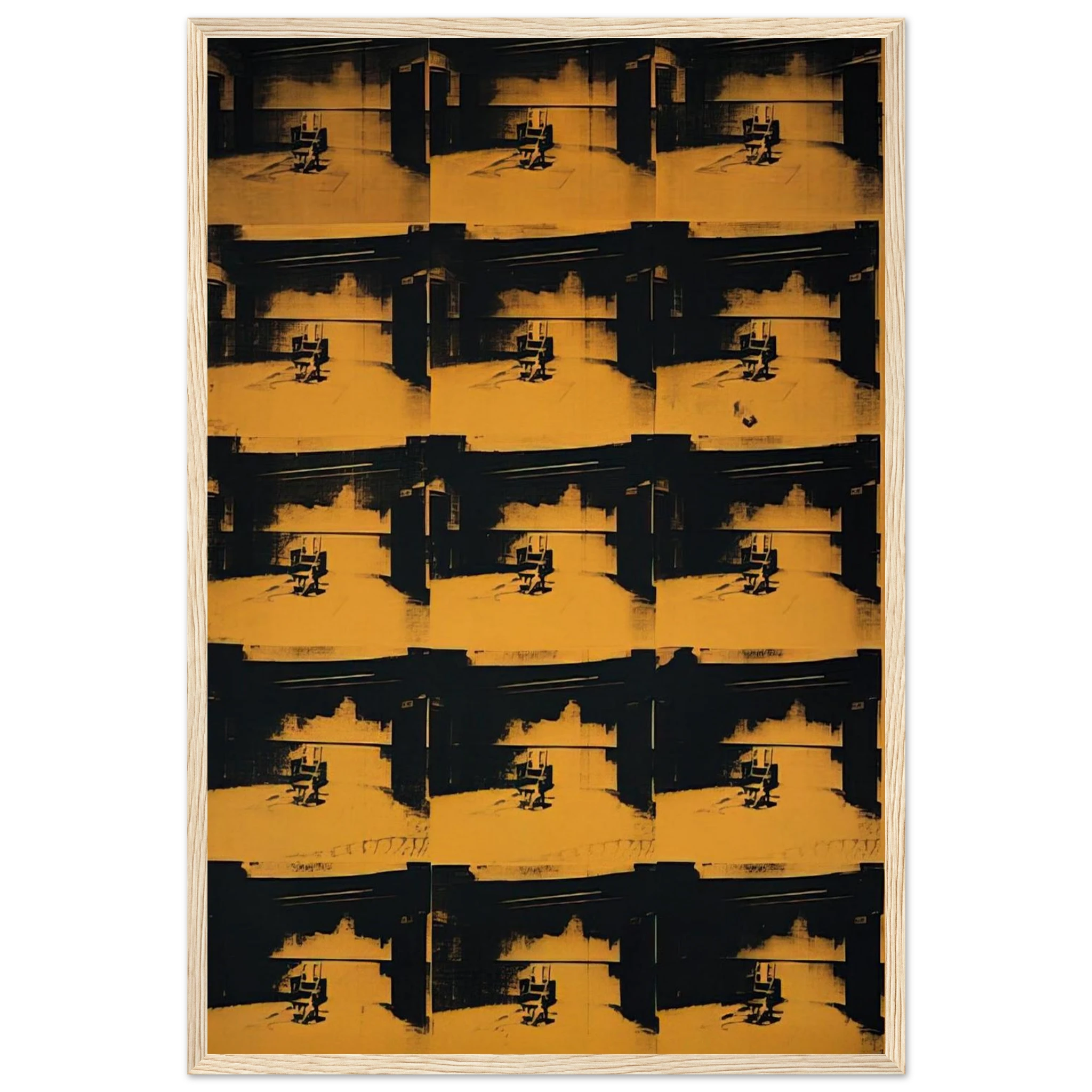 Orange Disaster Framed Poster | Andy Warhol Framed Prints Wall Art | Andy Warhol Prints