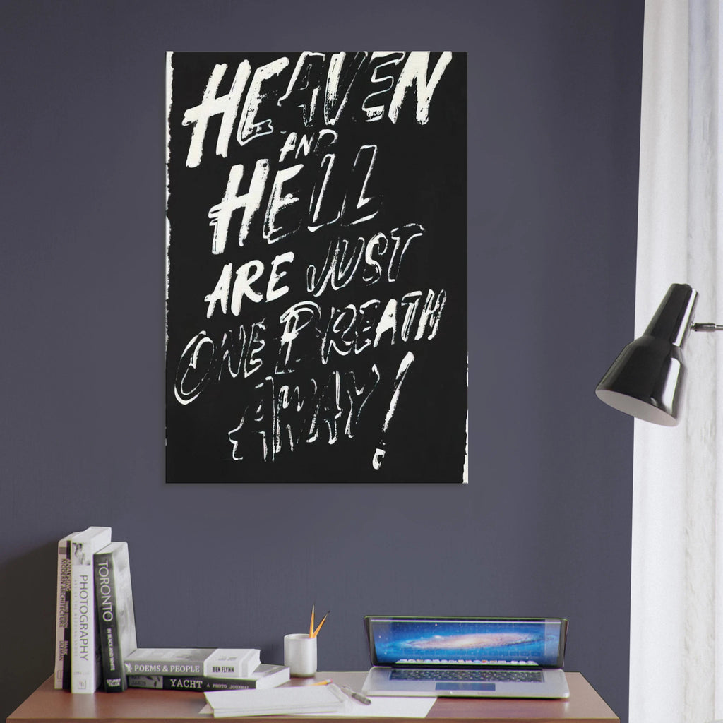 Heaven and Hell Are Just One Breath Away! Canvas | Andy Warhol Canvas | Andy Warhol Prints
