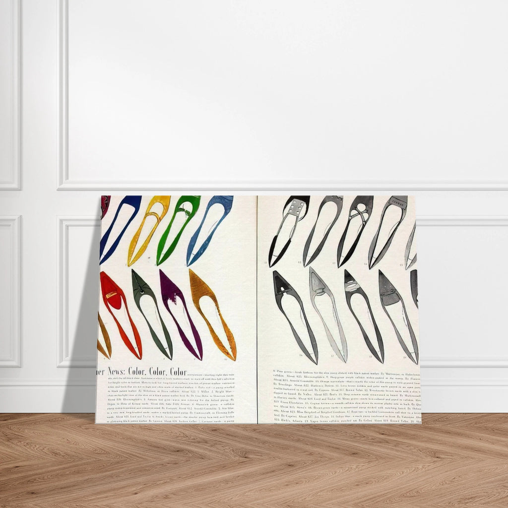 Shoe Advertisement for I.Miller  Harper's Bazzar  Canvas | Andy Warhol Canvas | Andy Warhol Prints