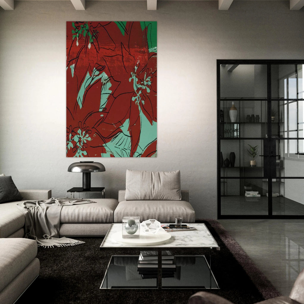 Poinsettias Poster | Andy Warhol Poster | Andy Warhol Prints