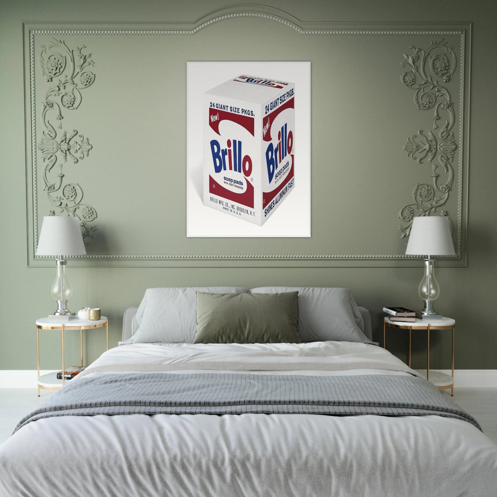 Brillo Soap Pads Framed Poster | Andy Warhol Framed Prints Wall Art | Andy Warhol Prints