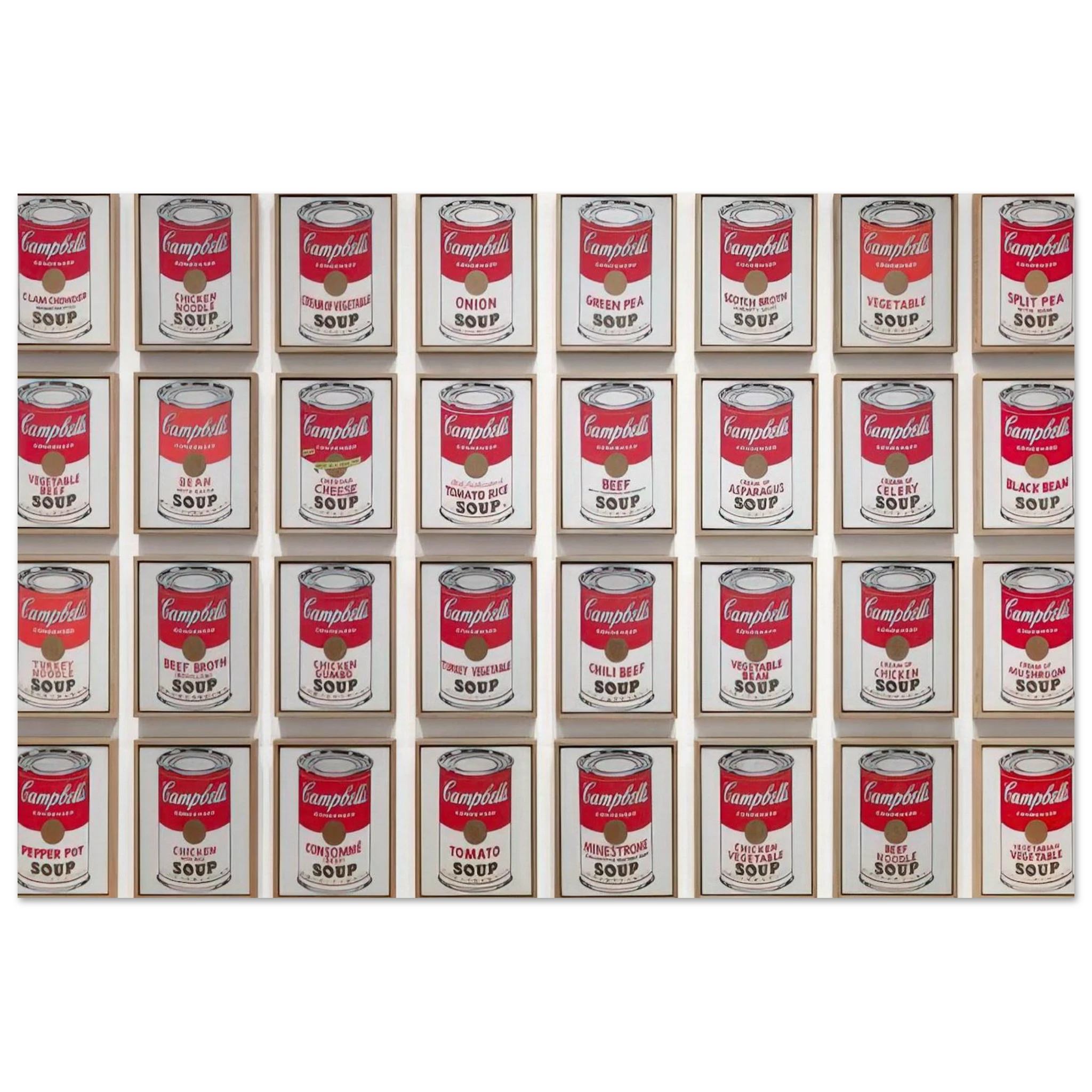 Campbell's Soup Cans Poster | Andy Warhol Poster | Andy Warhol Prints