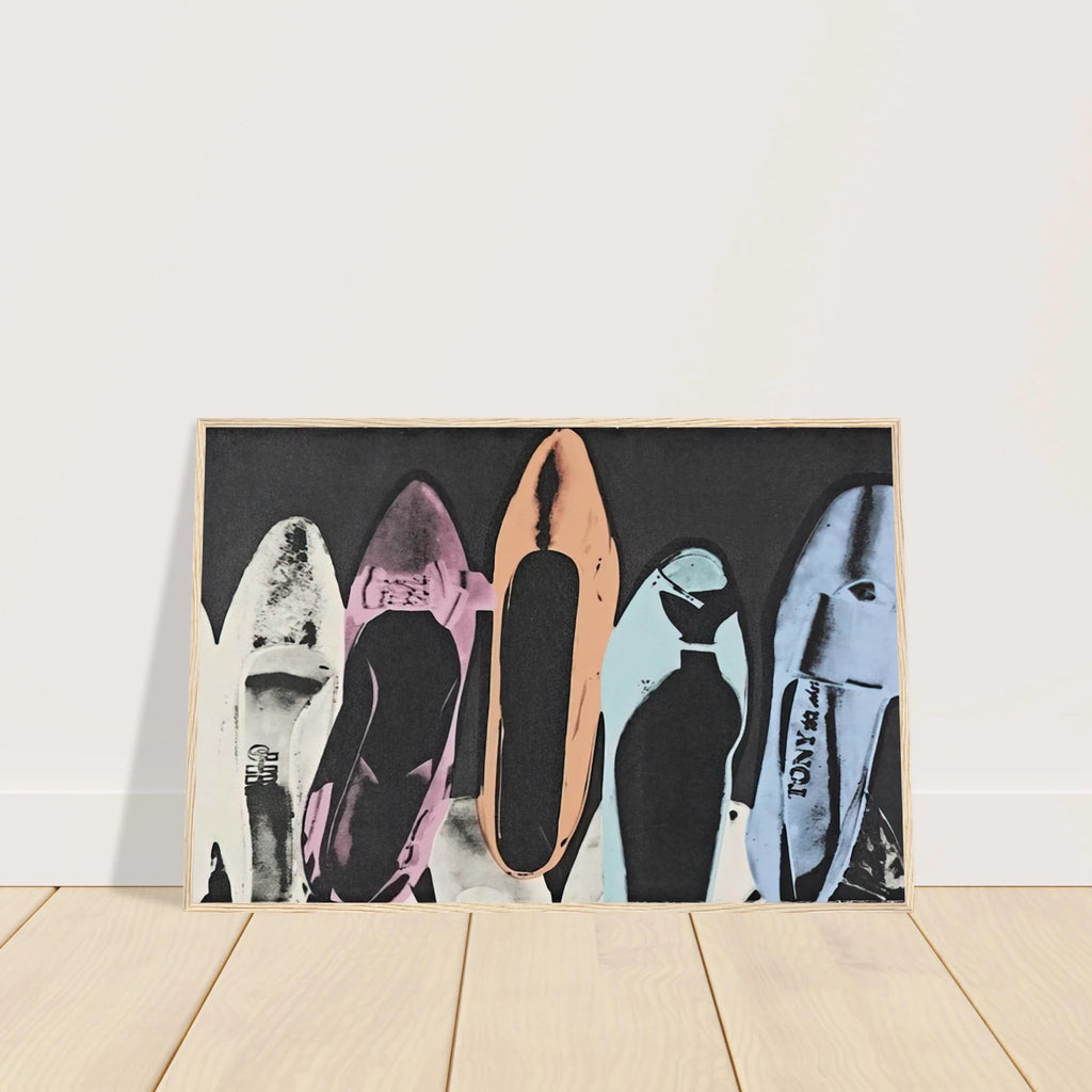 Diamond Dust Shoes Framed Poster | Andy Warhol Framed Prints Wall Art | Andy Warhol Prints