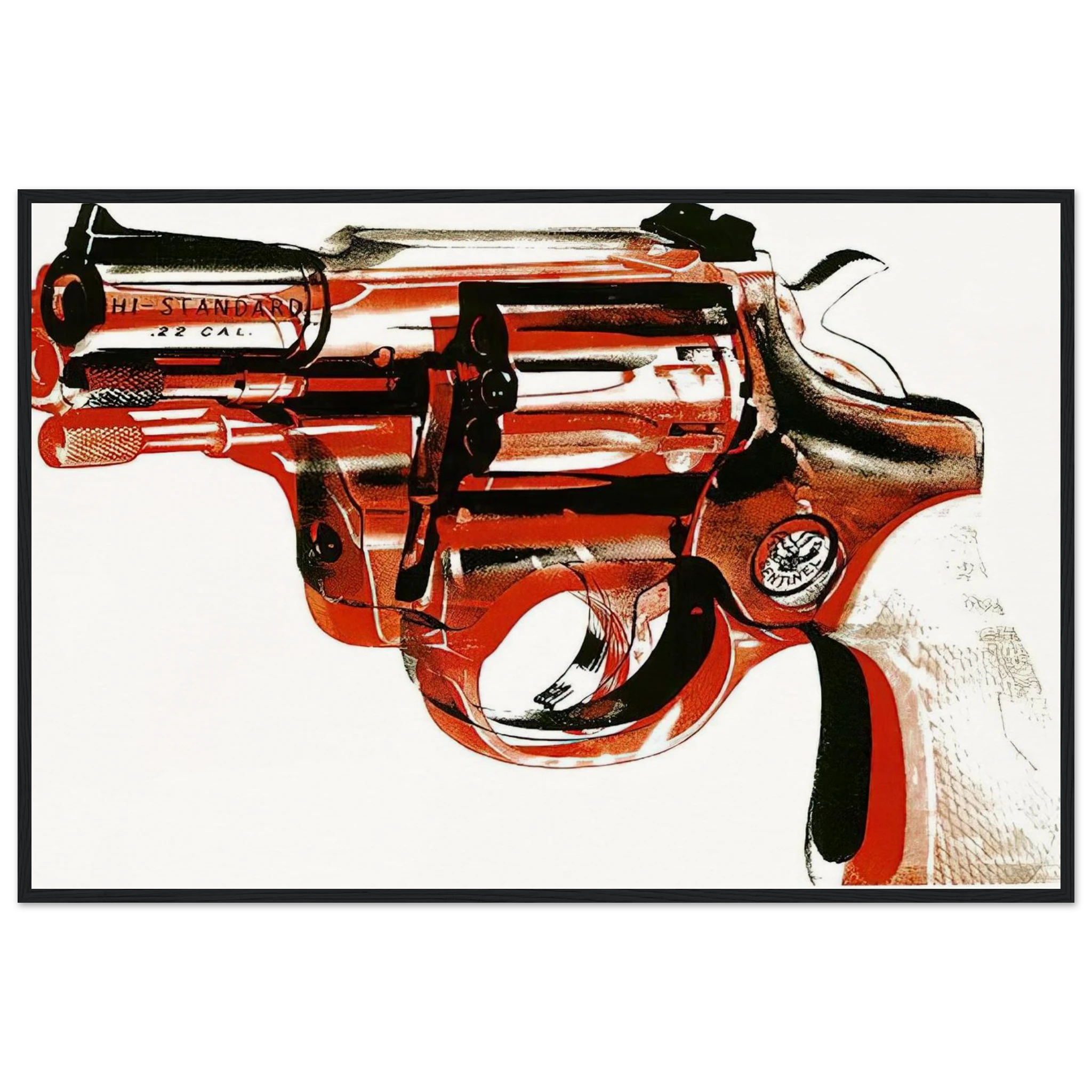 Gun Framed Poster | Andy Warhol Framed Prints Wall Art | Andy Warhol Prints
