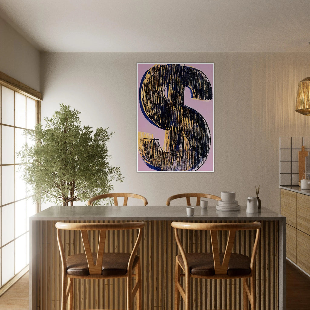 Dollar Sign Framed Poster | Andy Warhol Framed Prints Wall Art | Andy Warhol Prints