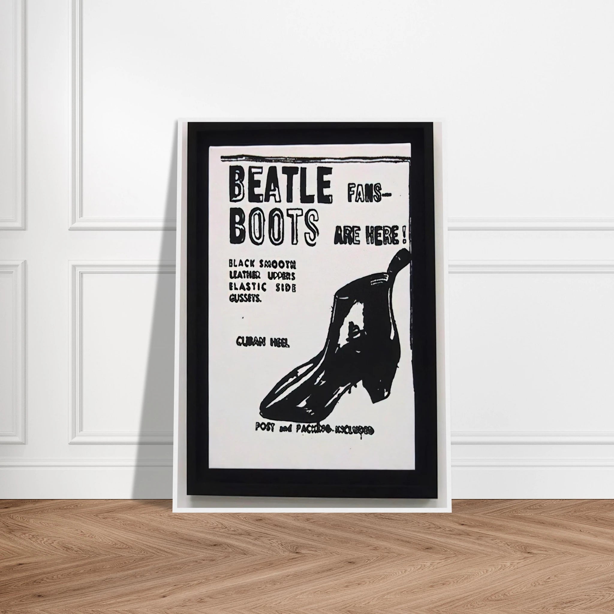 Beatle Boots Framed Poster | Andy Warhol Framed Prints Wall Art | Andy Warhol Prints