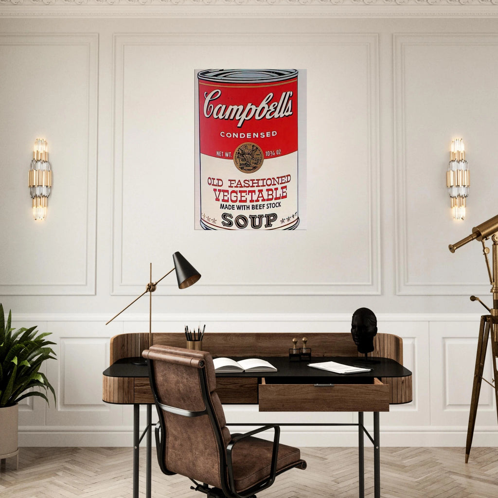 Campbell's Soup Can  Old Fashioned Vegetable  Canvas | Andy Warhol Canvas | Andy Warhol Prints