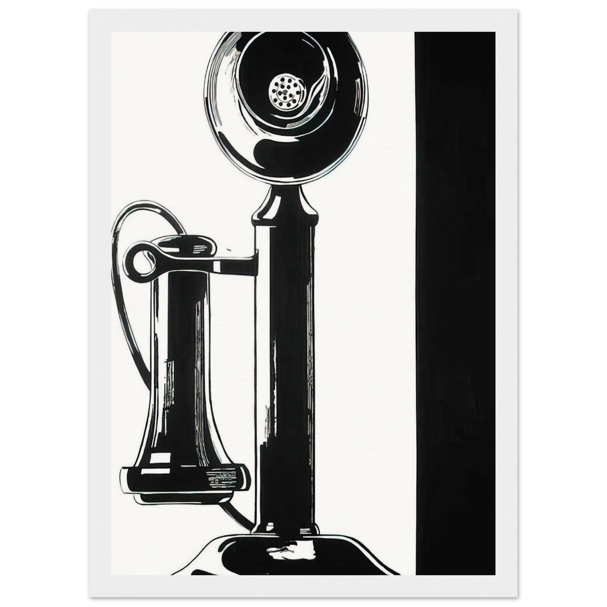 Telephone Framed Poster | Andy Warhol Framed Prints Wall Art | Andy Warhol Prints