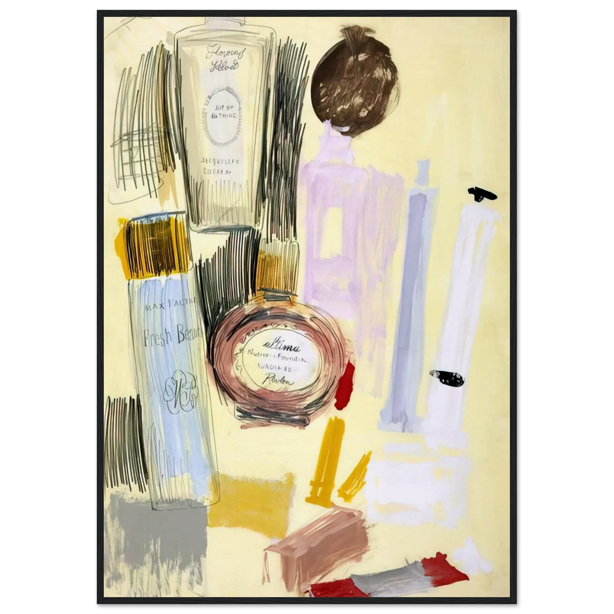 Untitled  Beauty Products  Framed Poster | Andy Warhol Framed Prints Wall Art | Andy Warhol Prints
