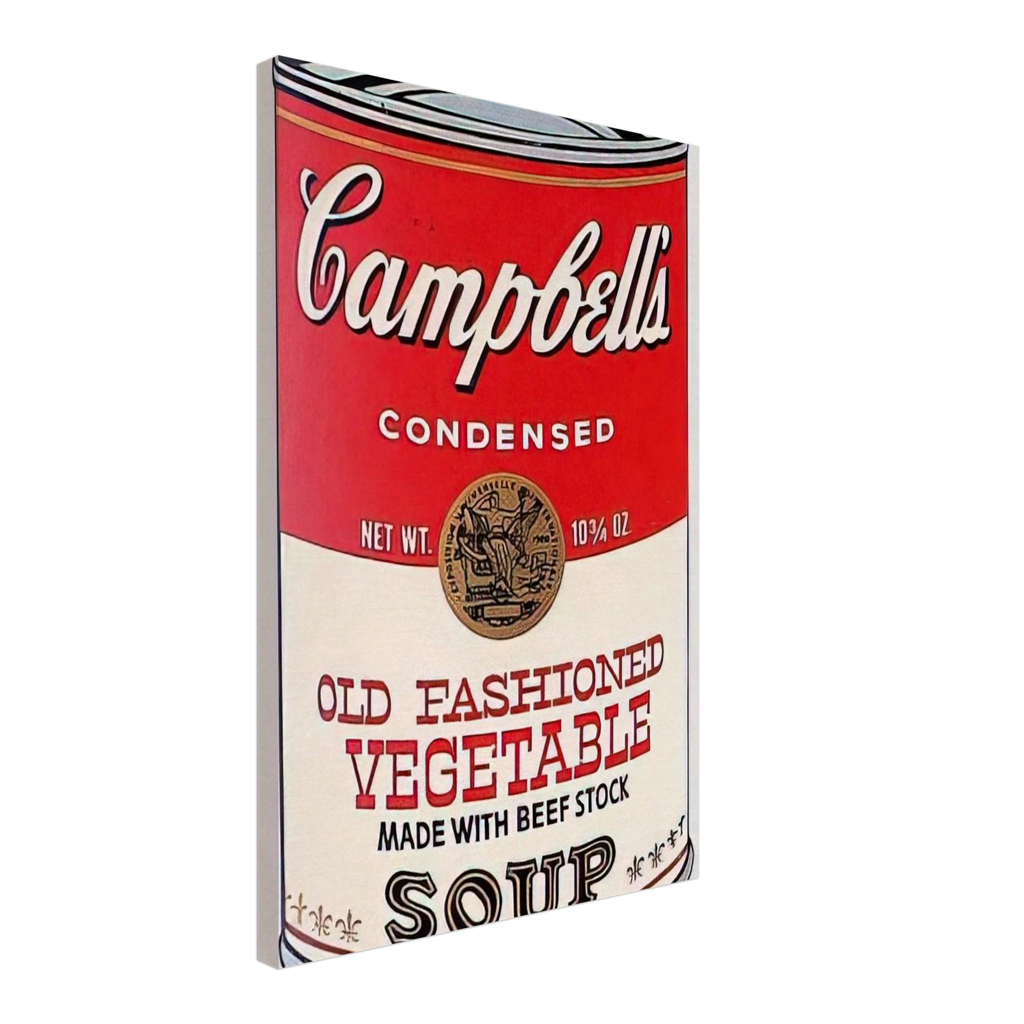 Campbell's Soup Can  Old Fashioned Vegetable  Canvas | Andy Warhol Canvas | Andy Warhol Prints