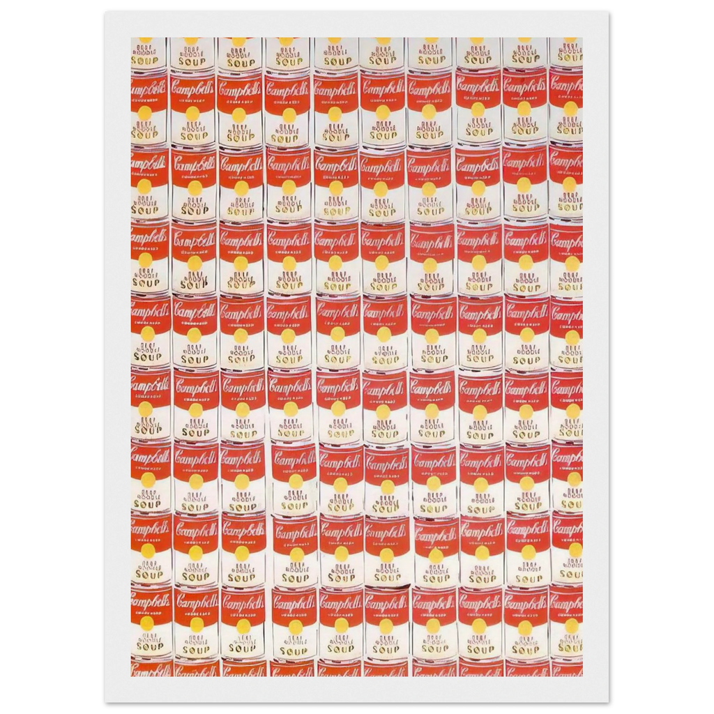 100 Cans Framed Poster | Andy Warhol Framed Prints Wall Art | Andy Warhol Prints