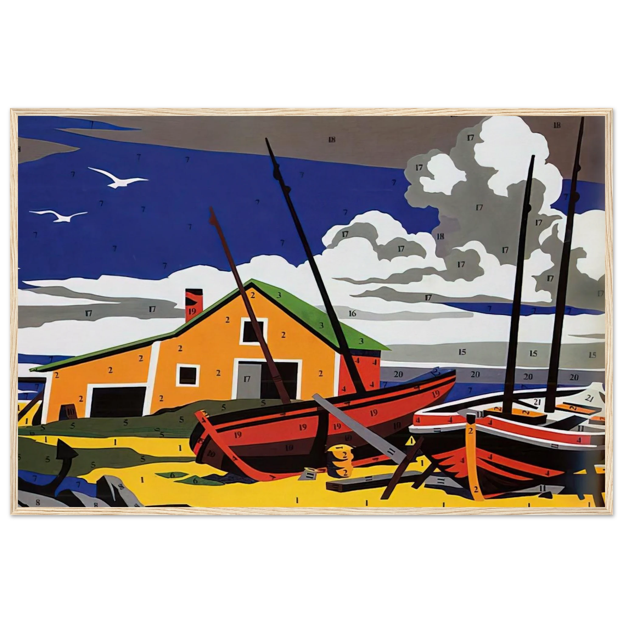 Do It Yourself  Seascape  Framed Poster | Andy Warhol Framed Prints Wall Art | Andy Warhol Prints