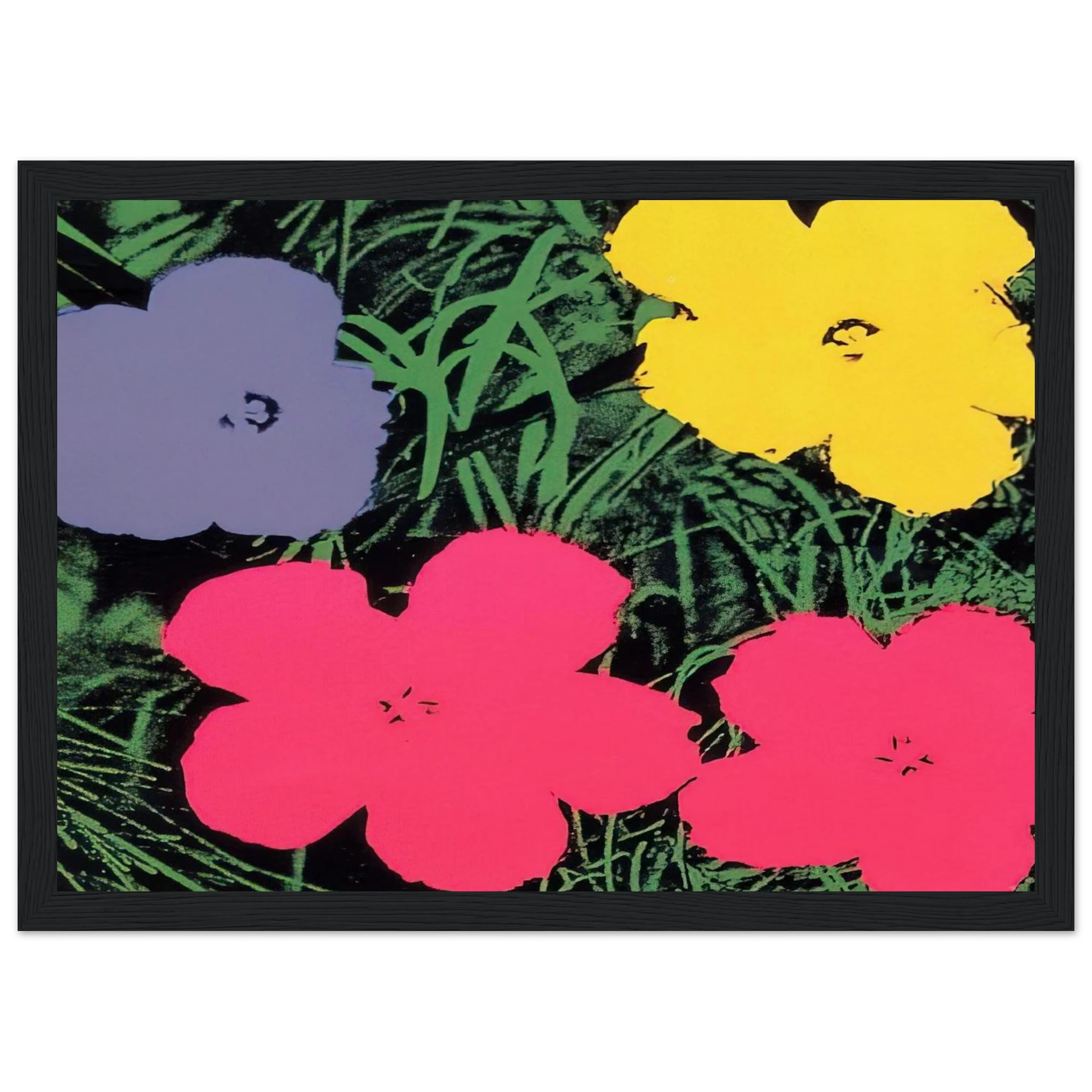 Flowers Framed Poster | Andy Warhol Framed Prints Wall Art | Andy Warhol Prints