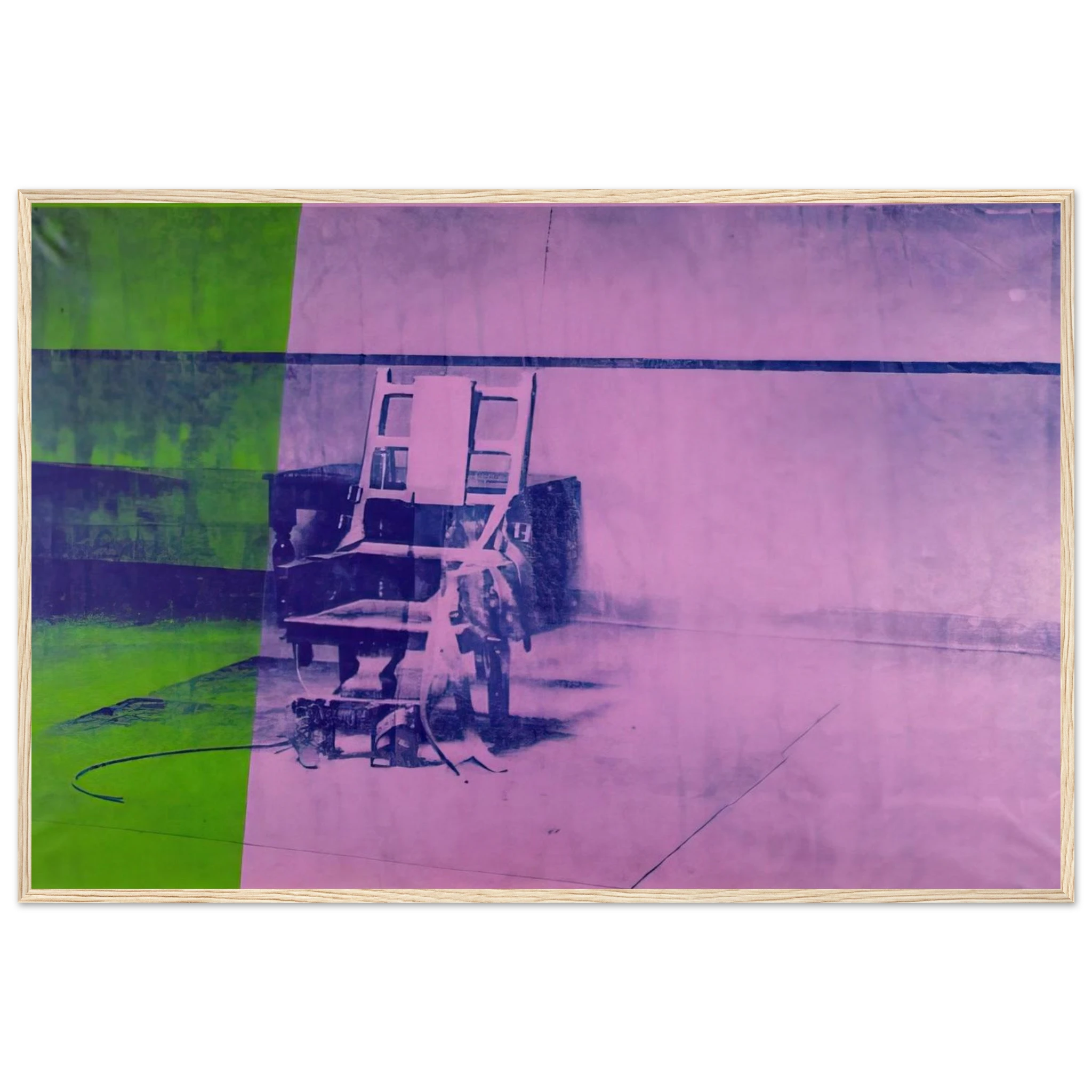 Big electric chair Framed Poster | Andy Warhol Framed Prints Wall Art | Andy Warhol Prints
