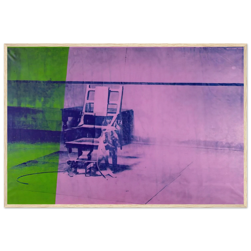 Big electric chair Framed Poster | Andy Warhol Framed Prints Wall Art | Andy Warhol Prints