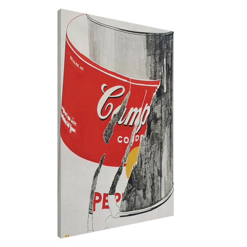 Big Torn Campbell's Soup Can  Pepper Pot  Canvas | Andy Warhol Canvas | Andy Warhol Prints