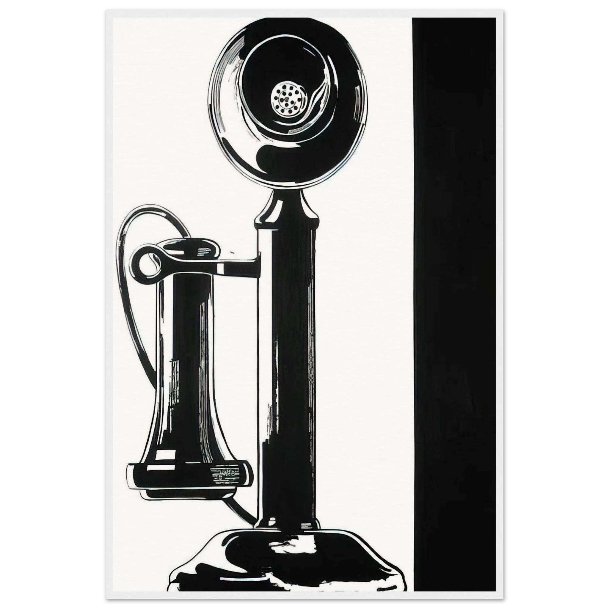Telephone Framed Poster | Andy Warhol Framed Prints Wall Art | Andy Warhol Prints