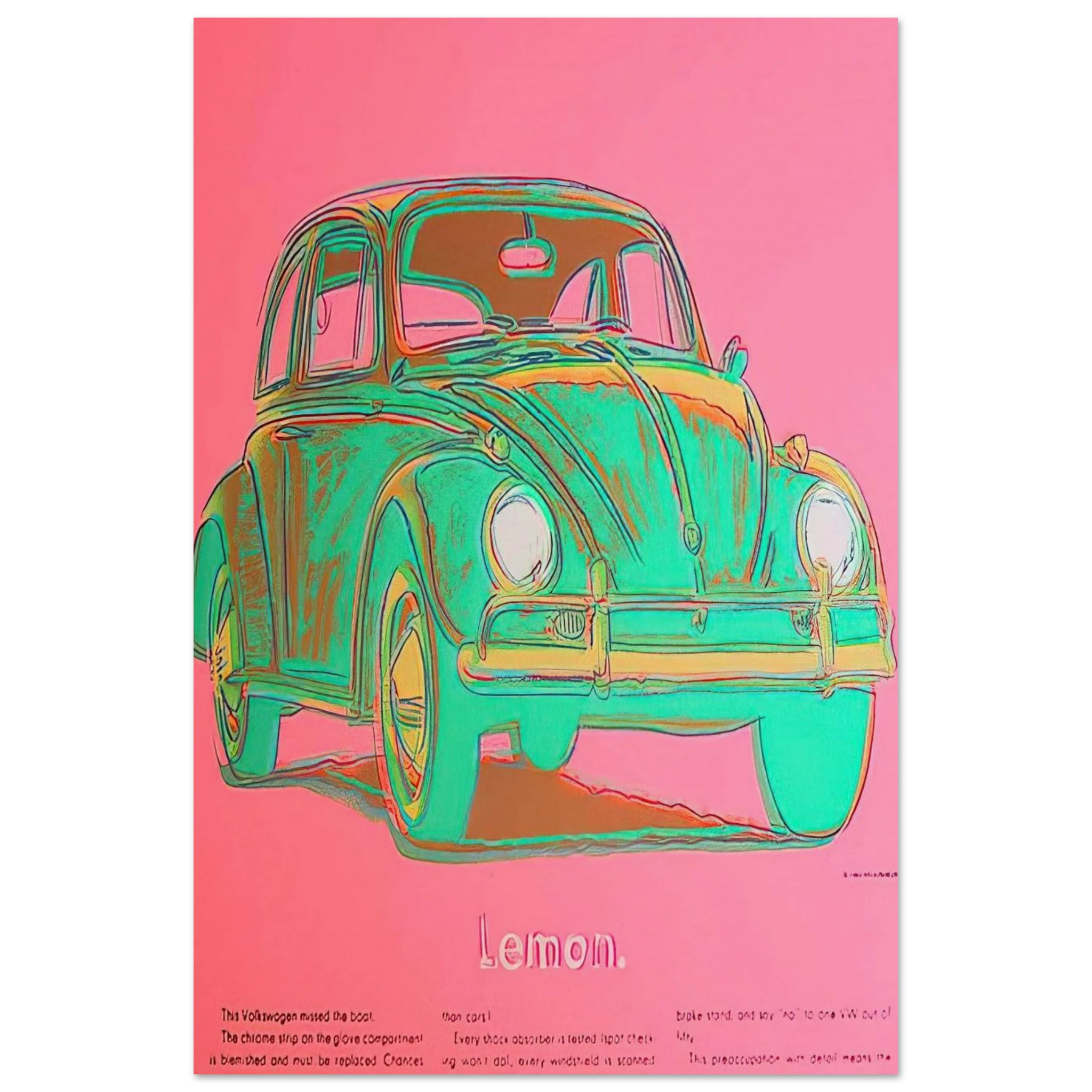 Volkswagen Poster | Andy Warhol Poster | Andy Warhol Prints