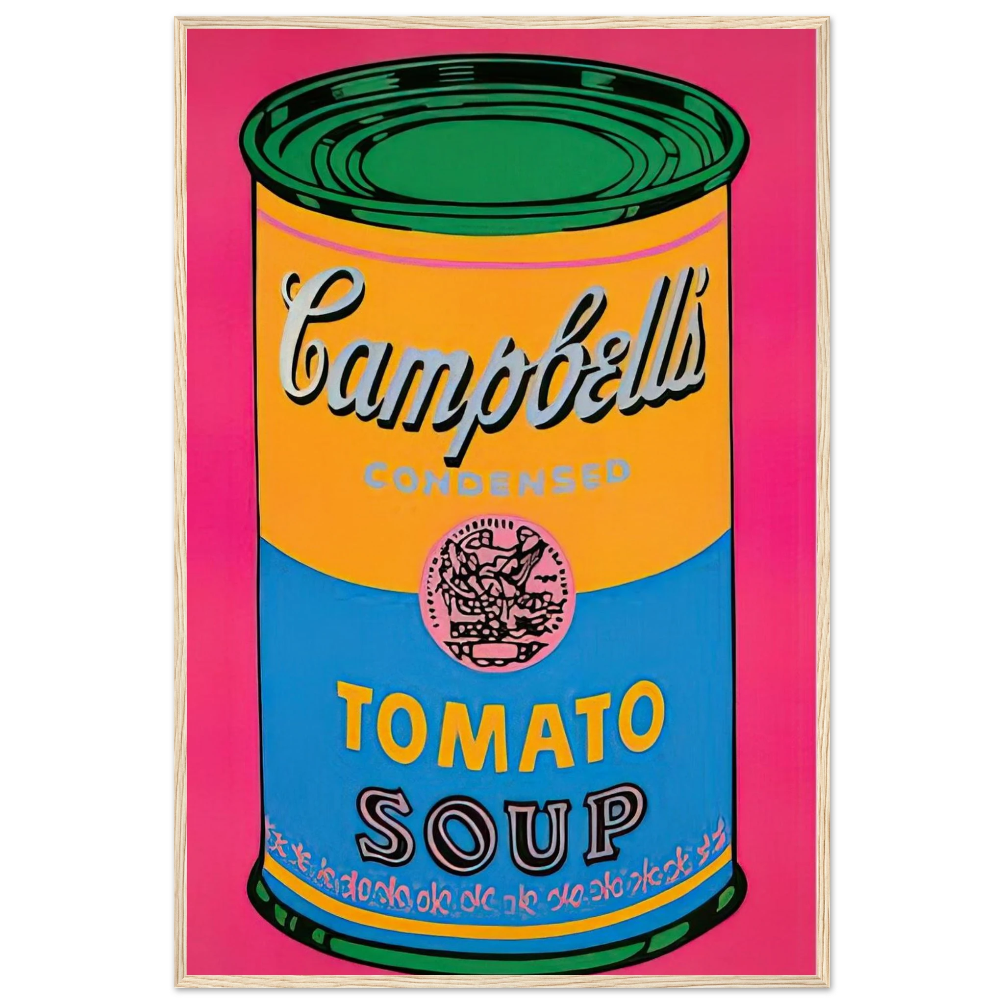 Campbell's Soup Can  Framed Poster | Andy Warhol Framed Prints Wall Art | Andy Warhol Prints