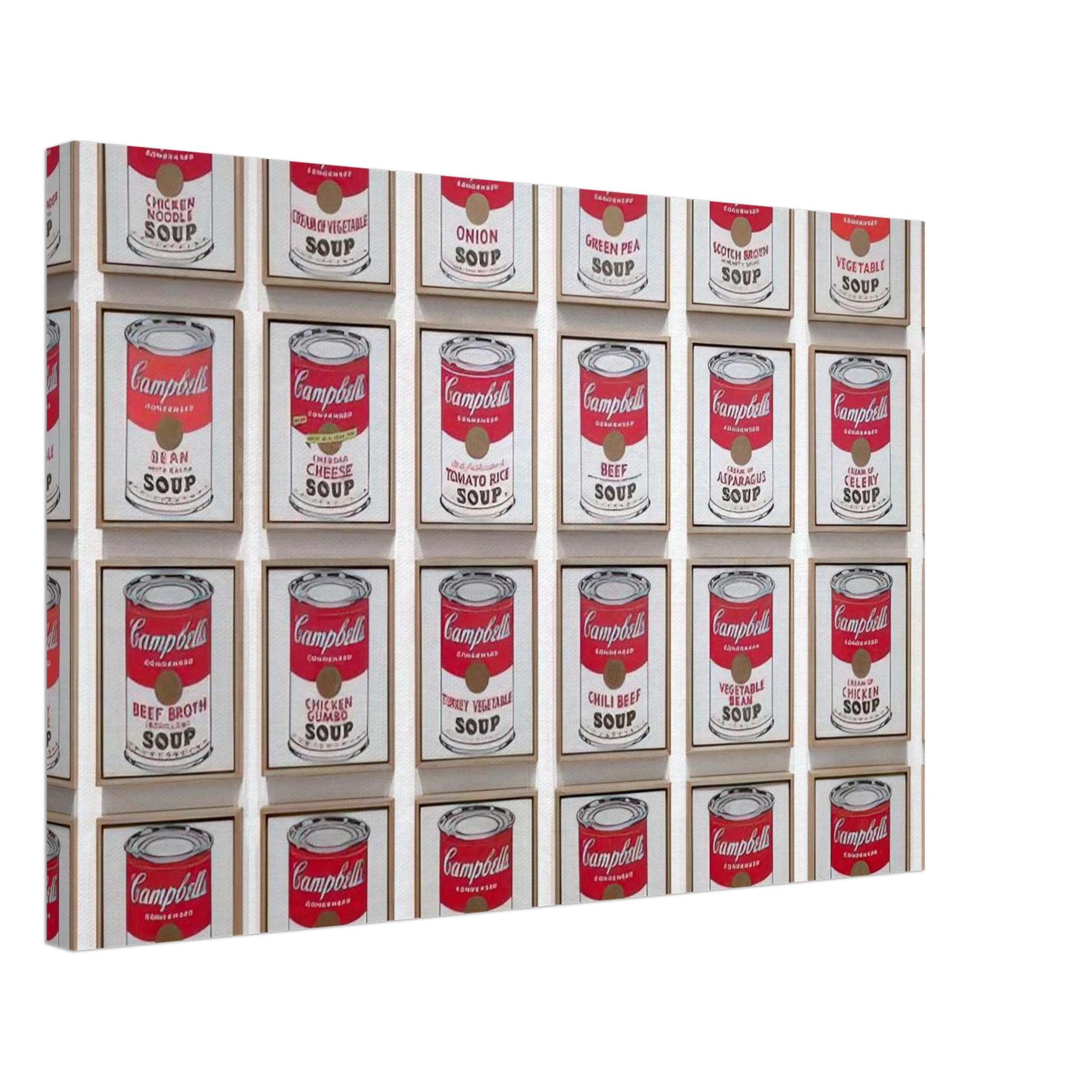 Campbell's Soup Cans Canvas | Andy Warhol Canvas | Andy Warhol Prints