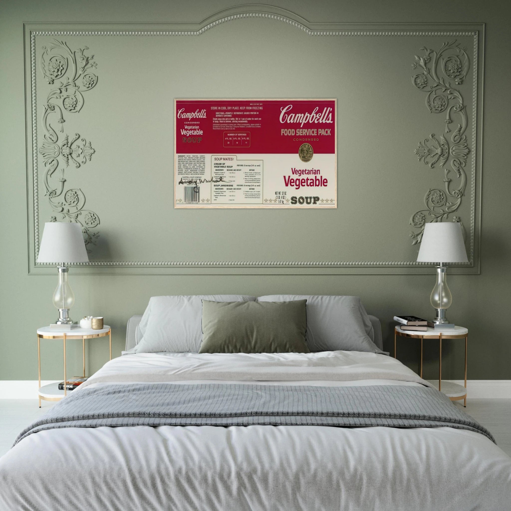 Campbell Soup Company Framed Poster | Andy Warhol Framed Prints Wall Art | Andy Warhol Prints