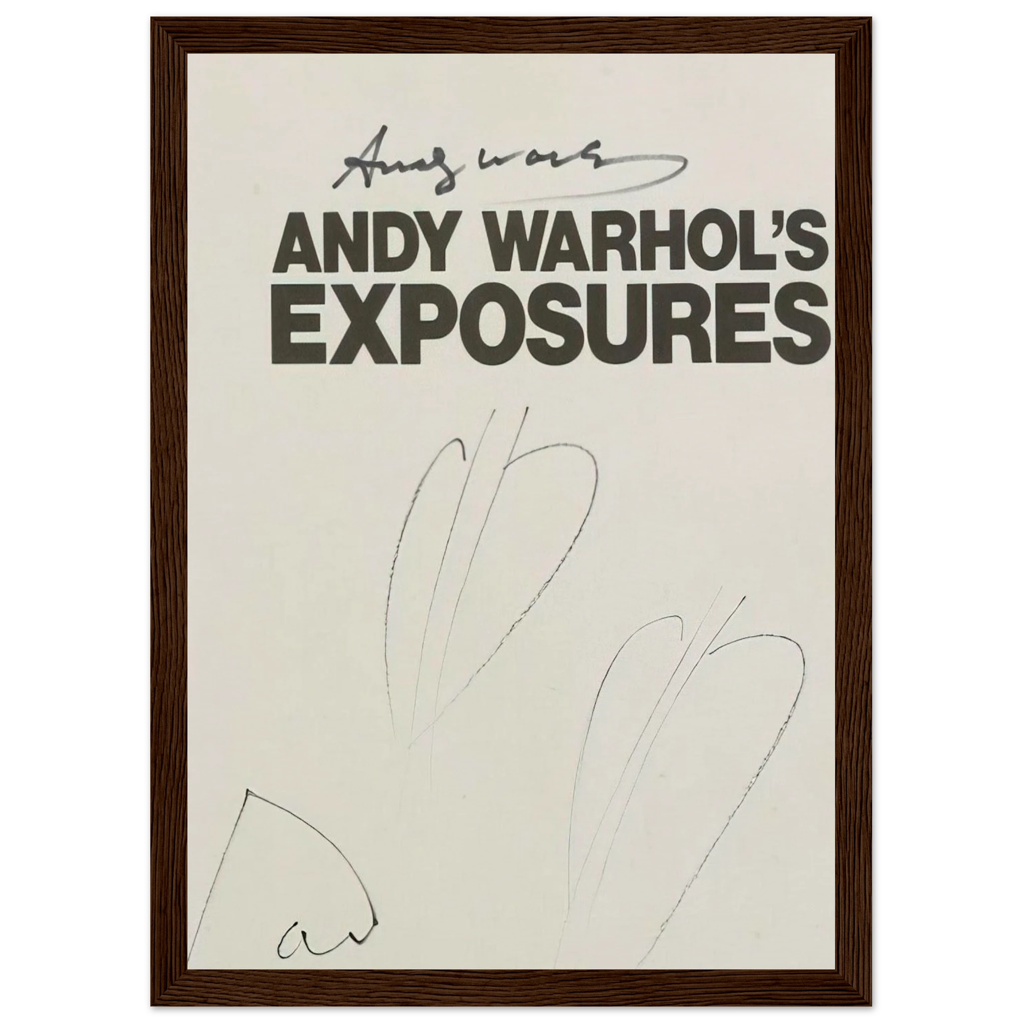 Butterfly Hearths  Andy Warhol's Exposures  Framed Poster | Andy Warhol Framed Prints Wall Art | Andy Warhol Prints