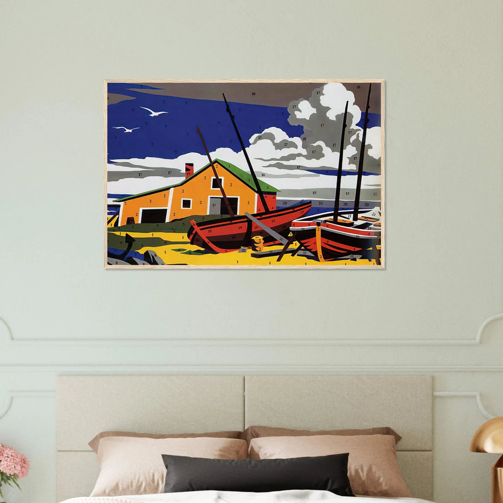 Do It Yourself  Seascape  Framed Poster | Andy Warhol Framed Prints Wall Art | Andy Warhol Prints