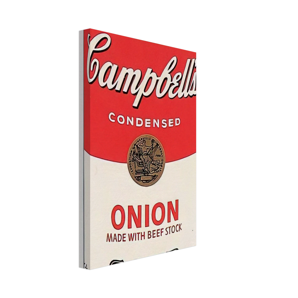 Campbell's Soup Can  onion  Canvas | Andy Warhol Canvas | Andy Warhol Prints