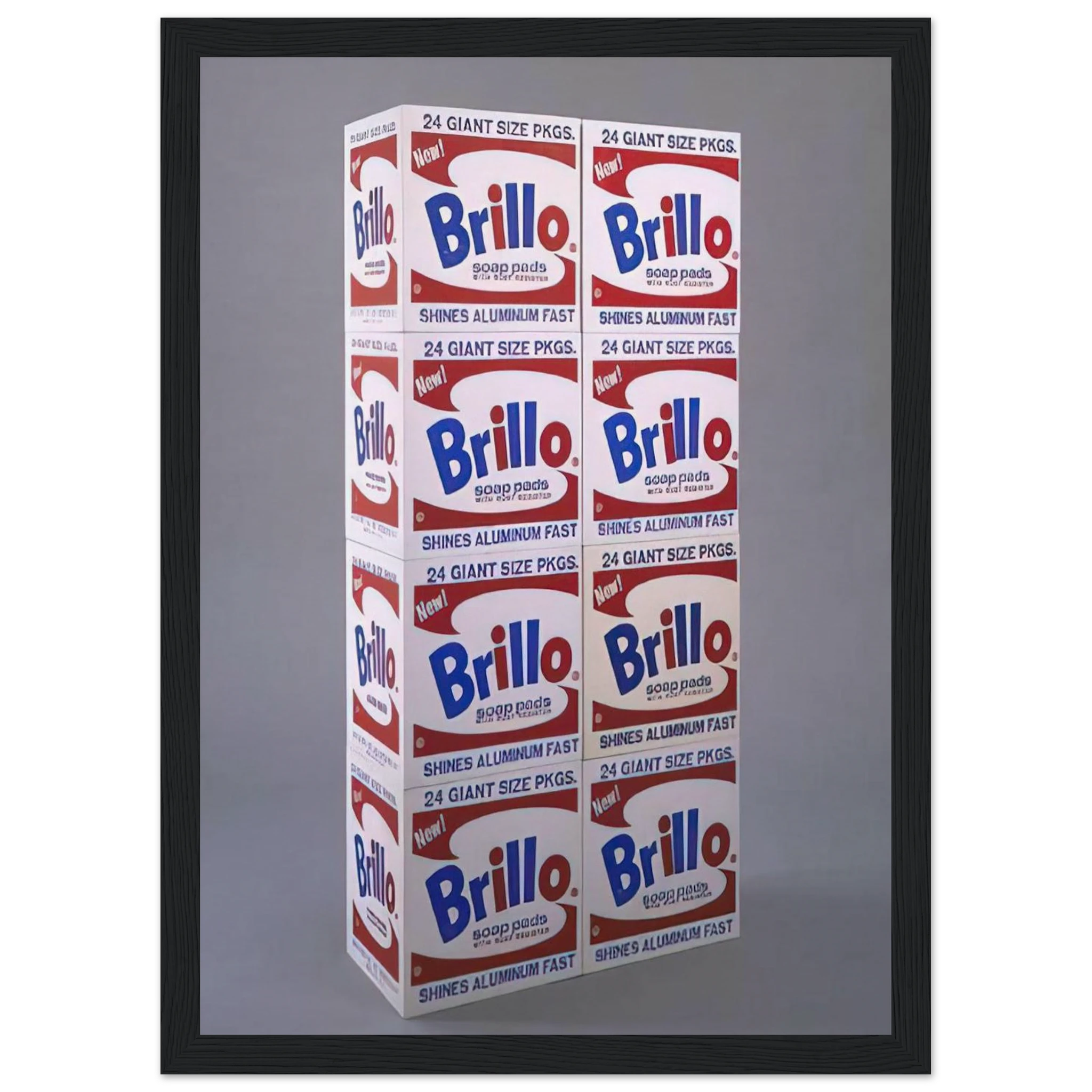 Brillo Soap Pads Boxes Framed Poster | Andy Warhol Framed Prints Wall Art | Andy Warhol Prints