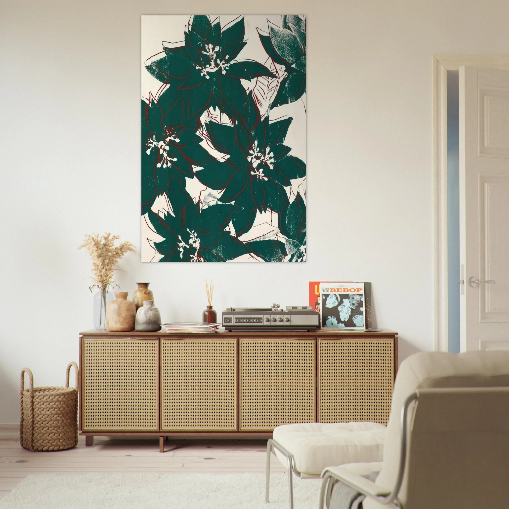 Poinsetta Poster | Andy Warhol Poster | Andy Warhol Prints