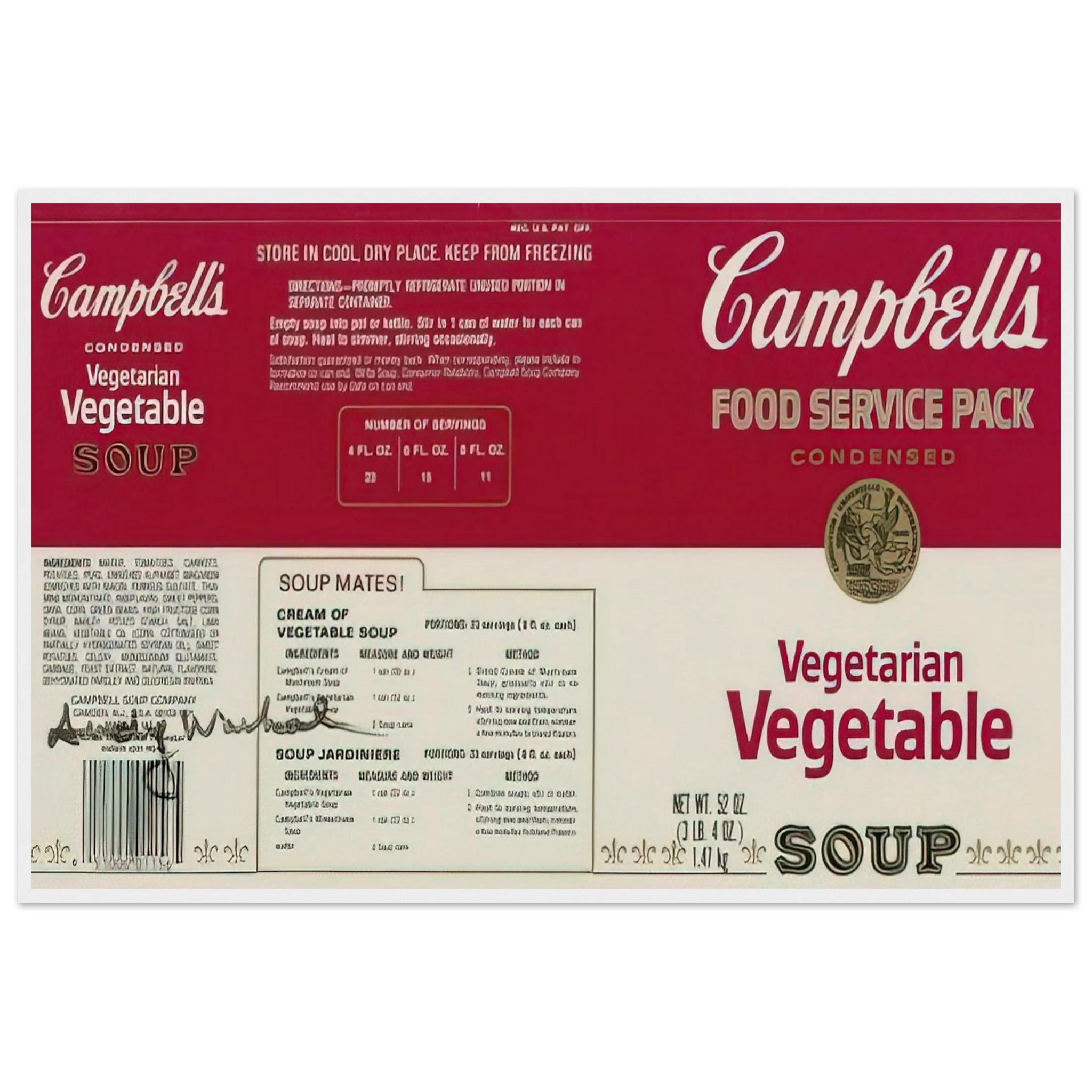 Campbell Soup Company Framed Poster | Andy Warhol Framed Prints Wall Art | Andy Warhol Prints