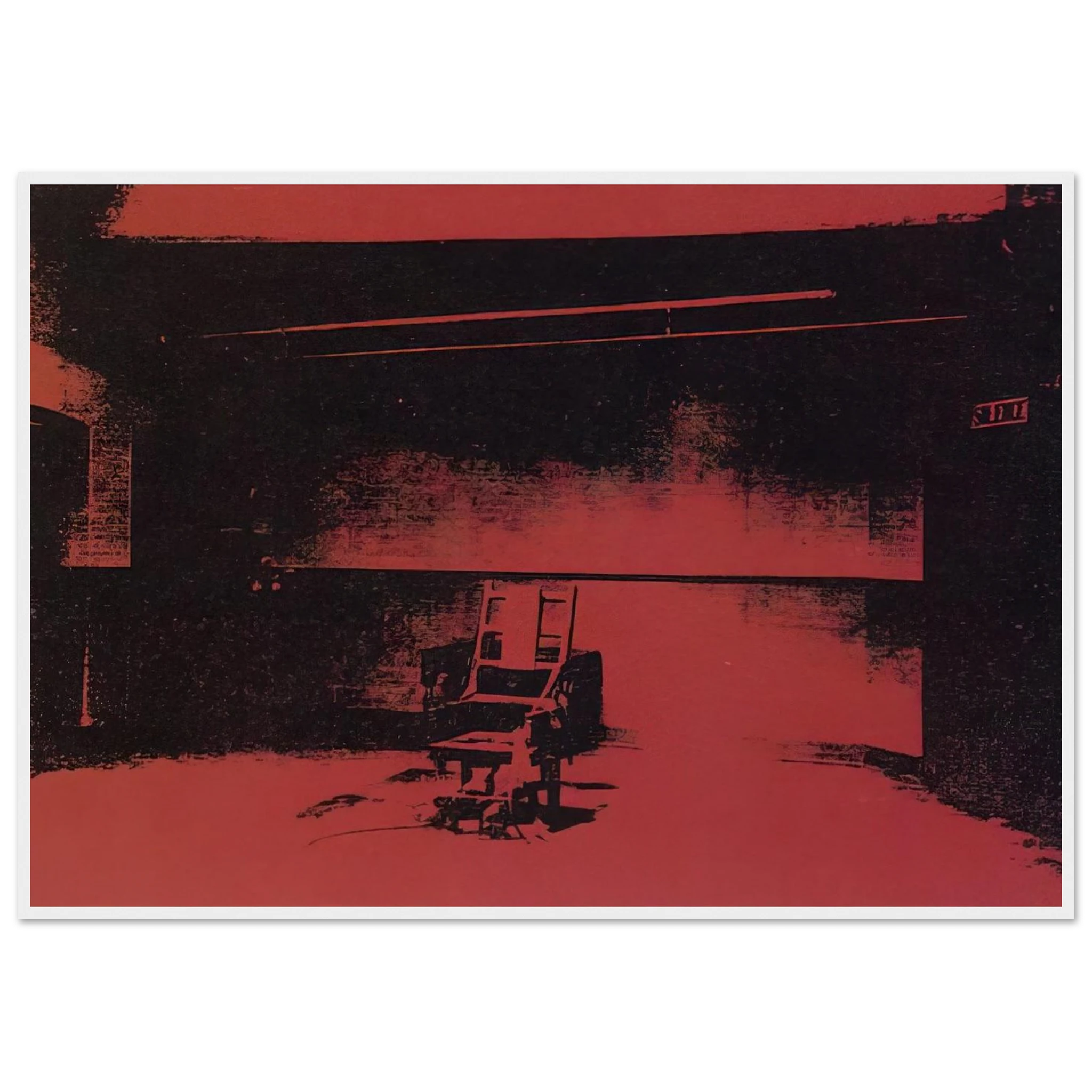 Early electric chair Framed Poster | Andy Warhol Framed Prints Wall Art | Andy Warhol Prints