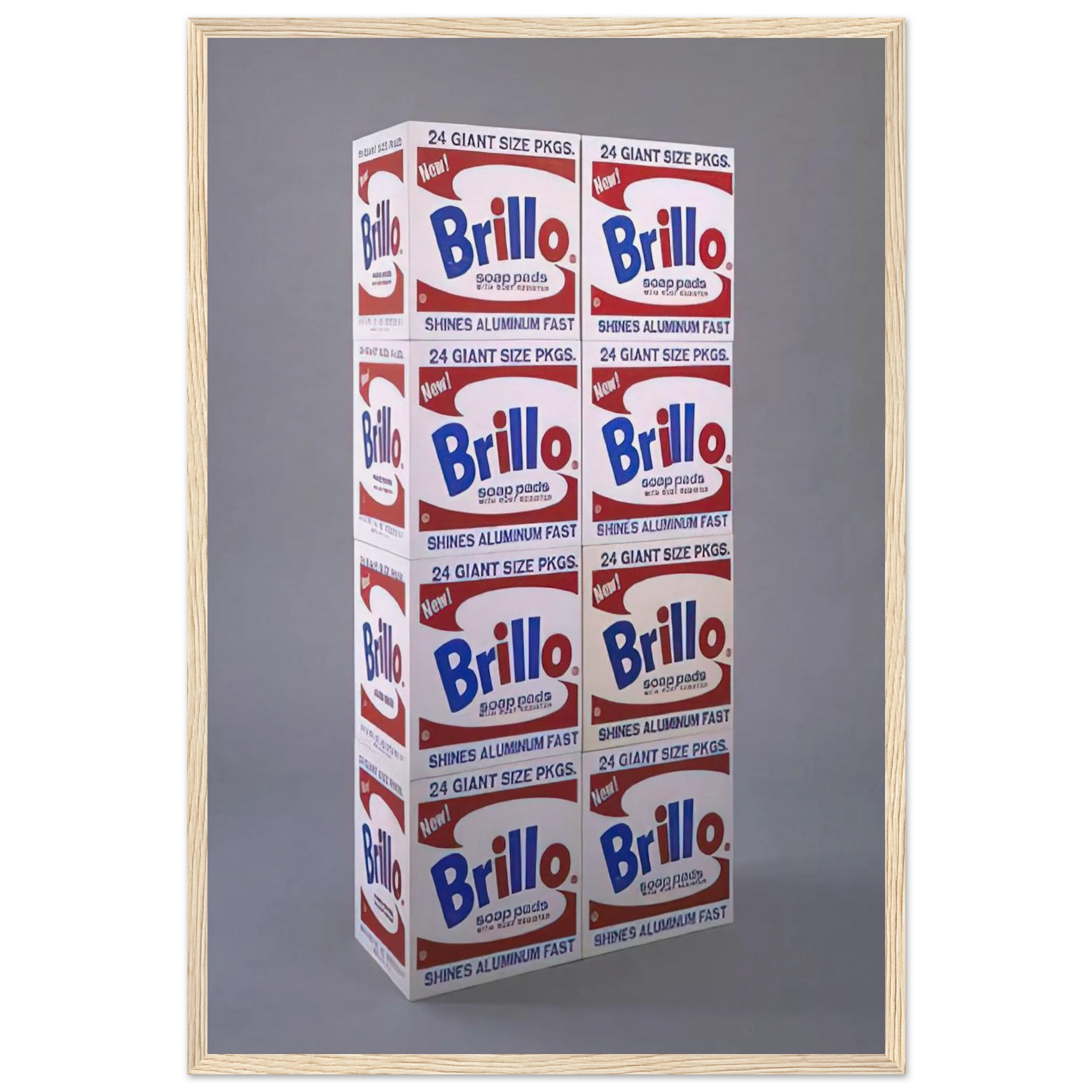 Brillo Soap Pads Boxes Framed Poster | Andy Warhol Framed Prints Wall Art | Andy Warhol Prints