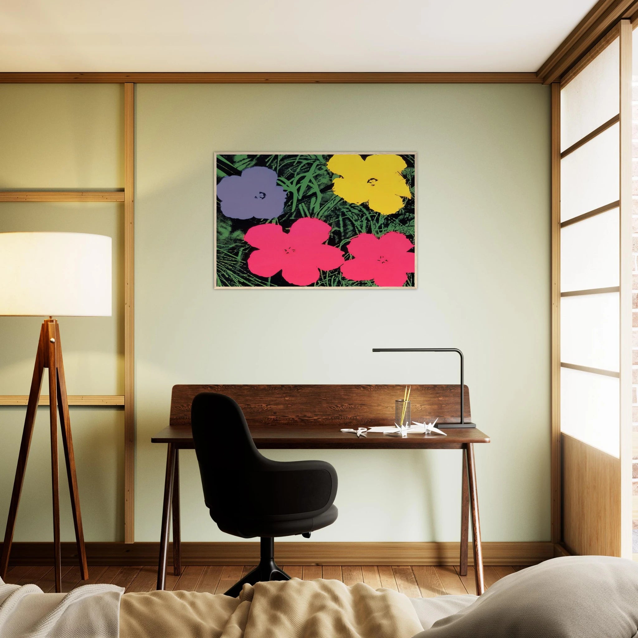 Flowers Framed Poster | Andy Warhol Framed Prints Wall Art | Andy Warhol Prints