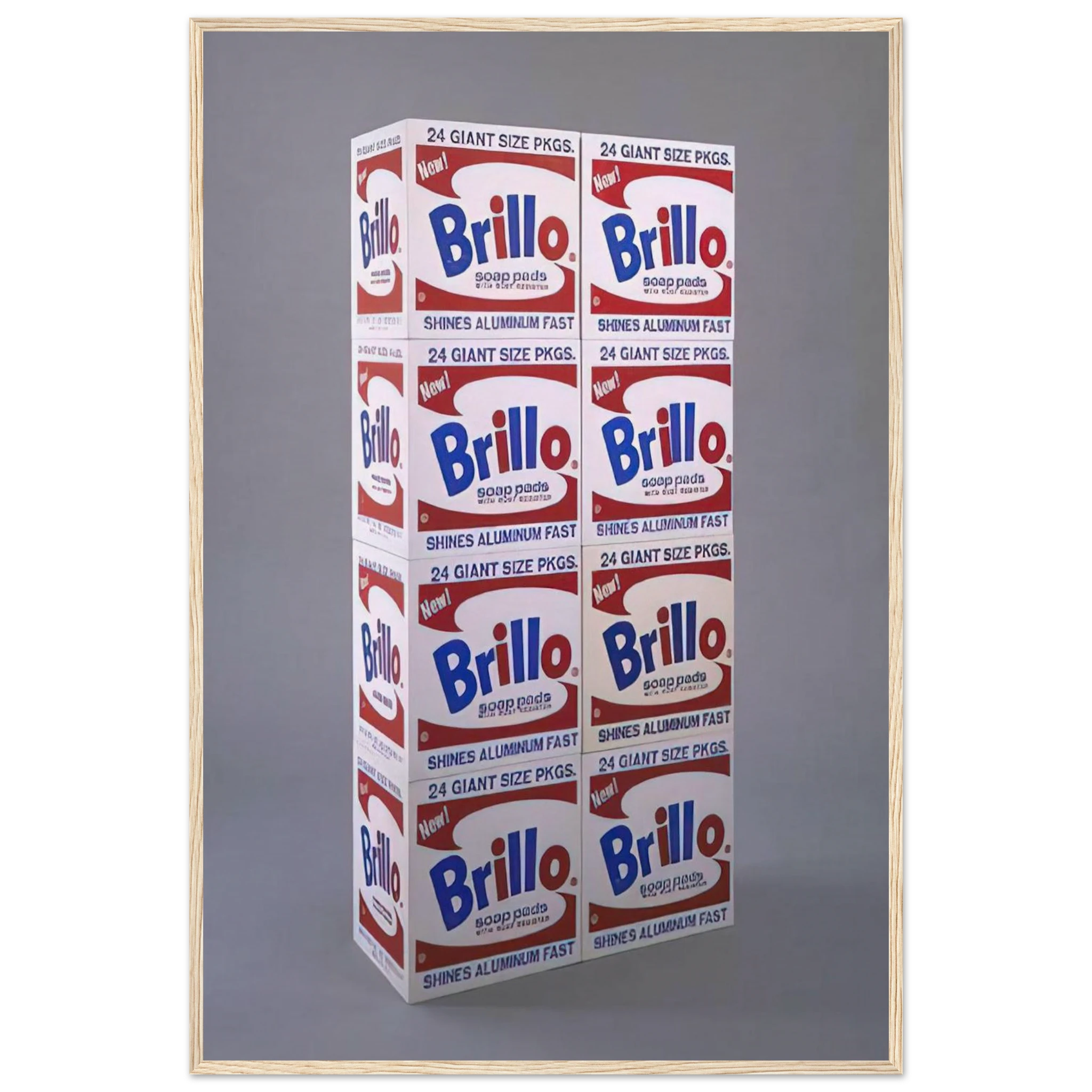 Brillo Soap Pads Boxes Framed Poster | Andy Warhol Framed Prints Wall Art | Andy Warhol Prints