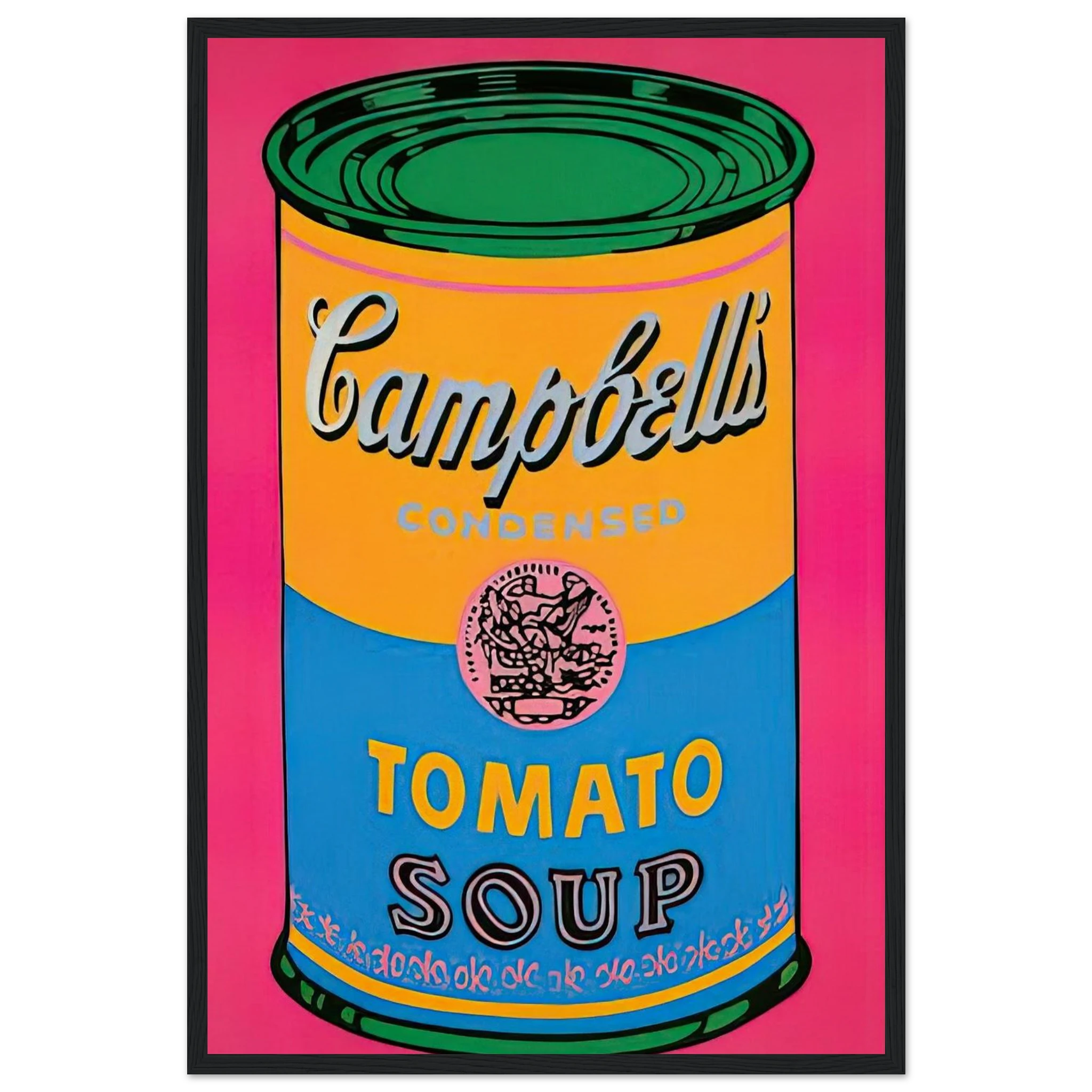 Campbell's Soup Can  Framed Poster | Andy Warhol Framed Prints Wall Art | Andy Warhol Prints